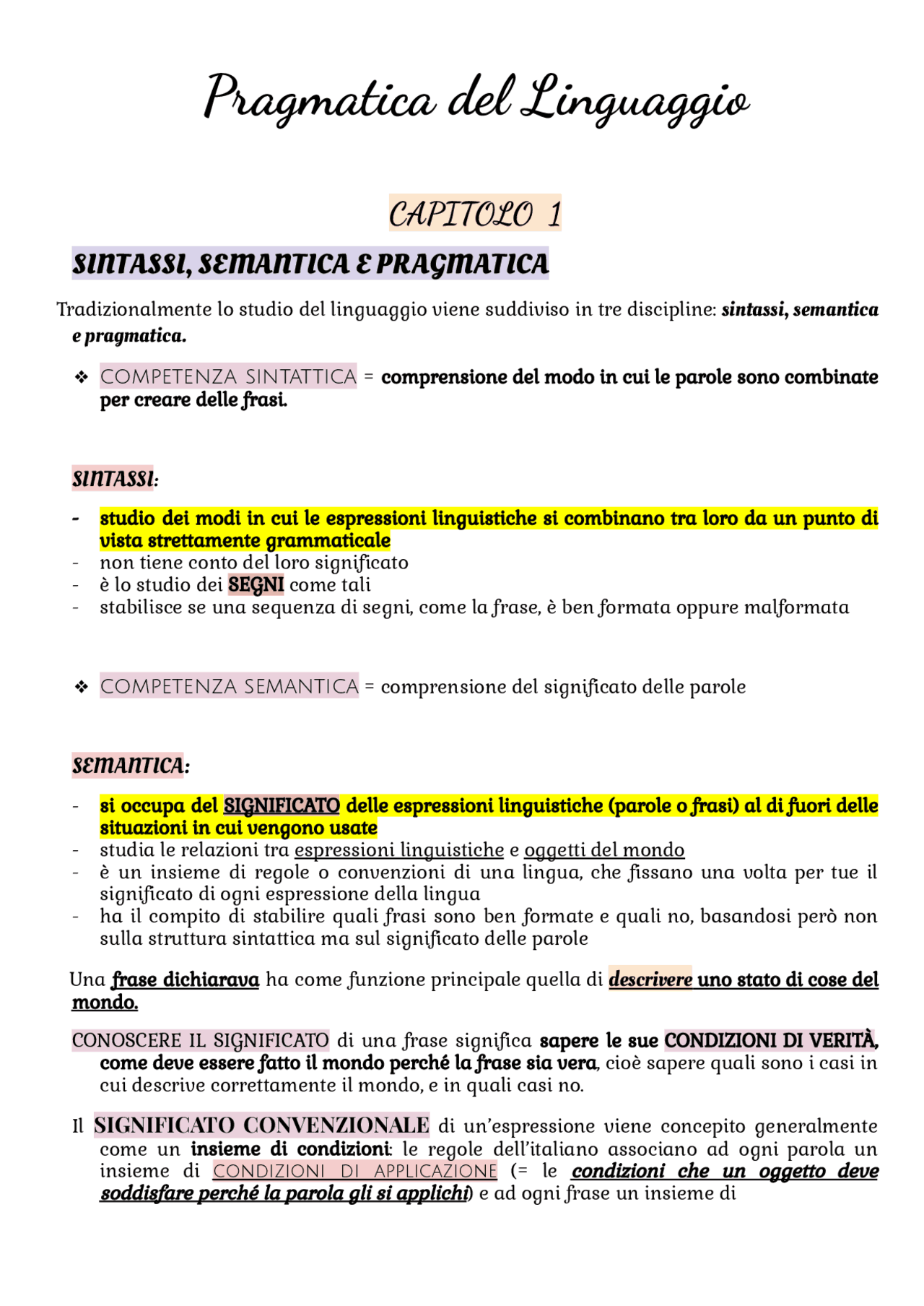 Riassunto libro "Pragmatica del linguaggio" - Claudia Bianchi ...