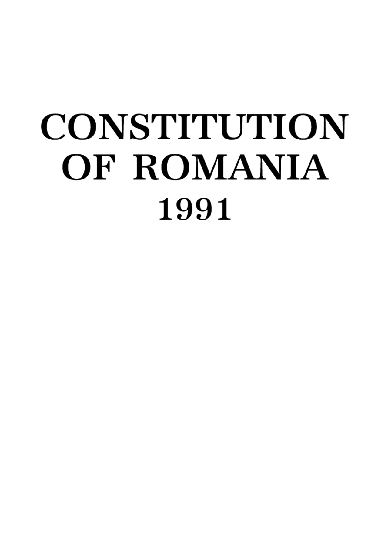 Constitution of romania Exercises Law Docsity
