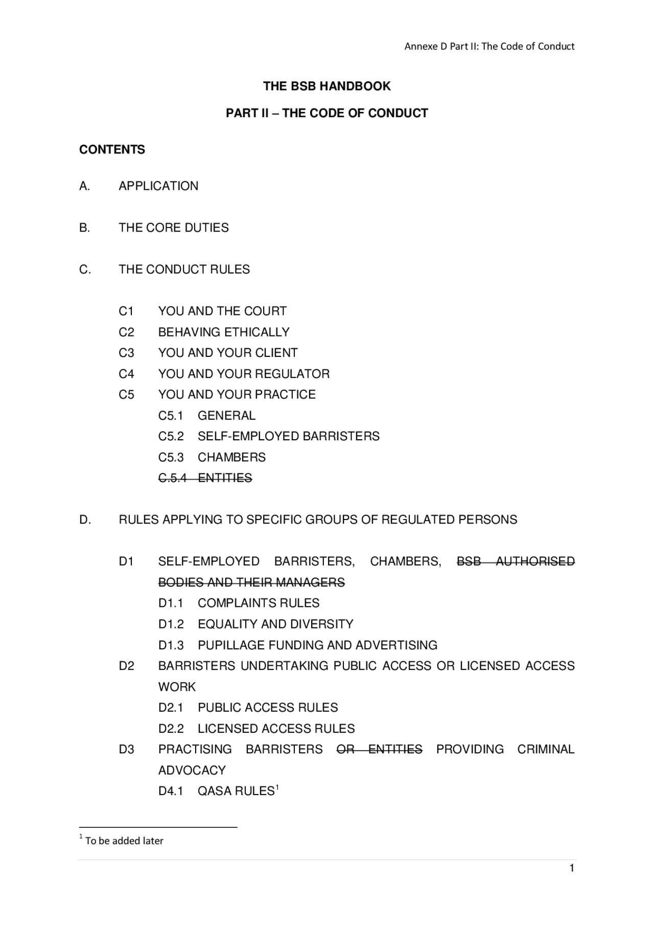 THE BSB HANDBOOK PART II – THE CODE OF CONDUCT ... | Study notes Acting ...