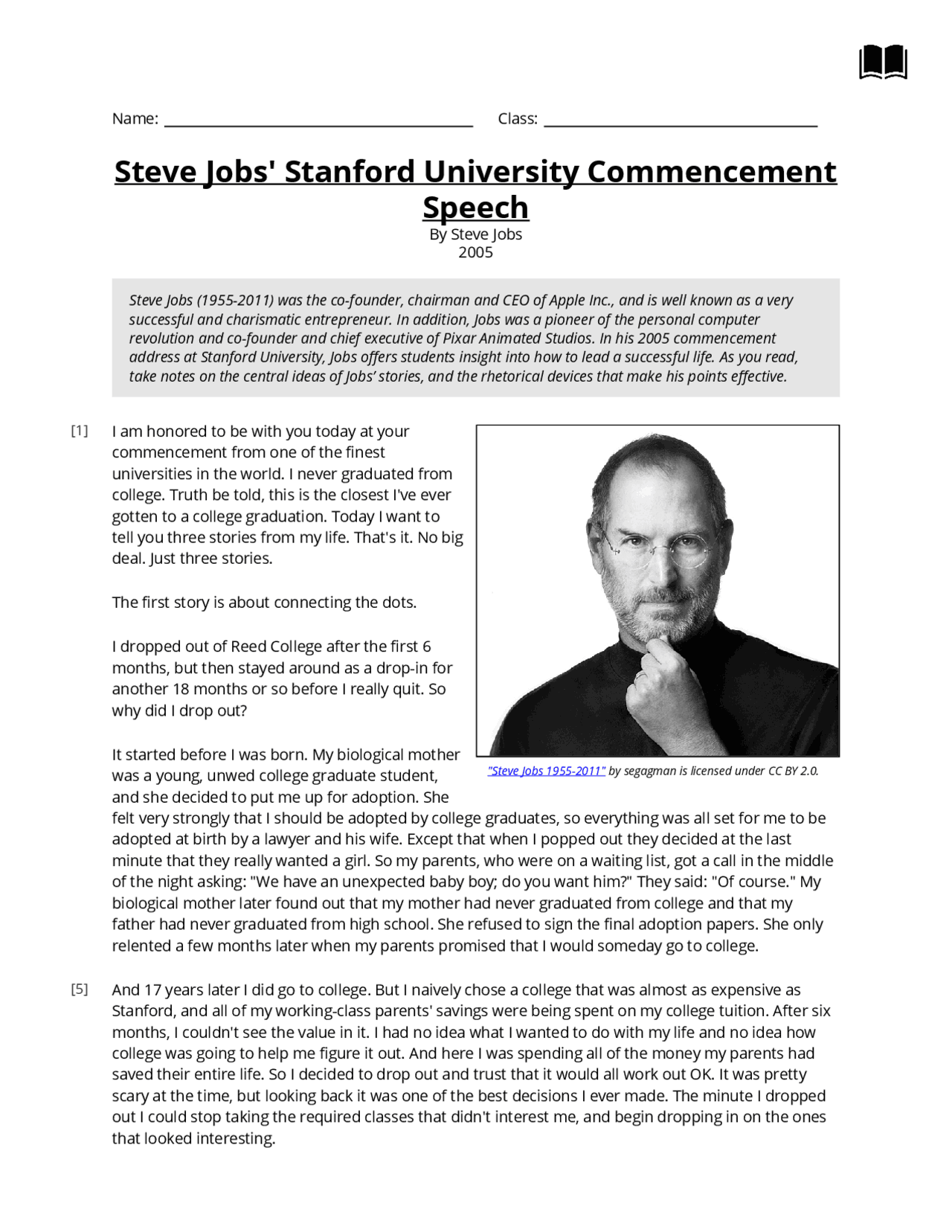 Steve Jobs' Stanford University Commencement Speech | Slides Typography ...