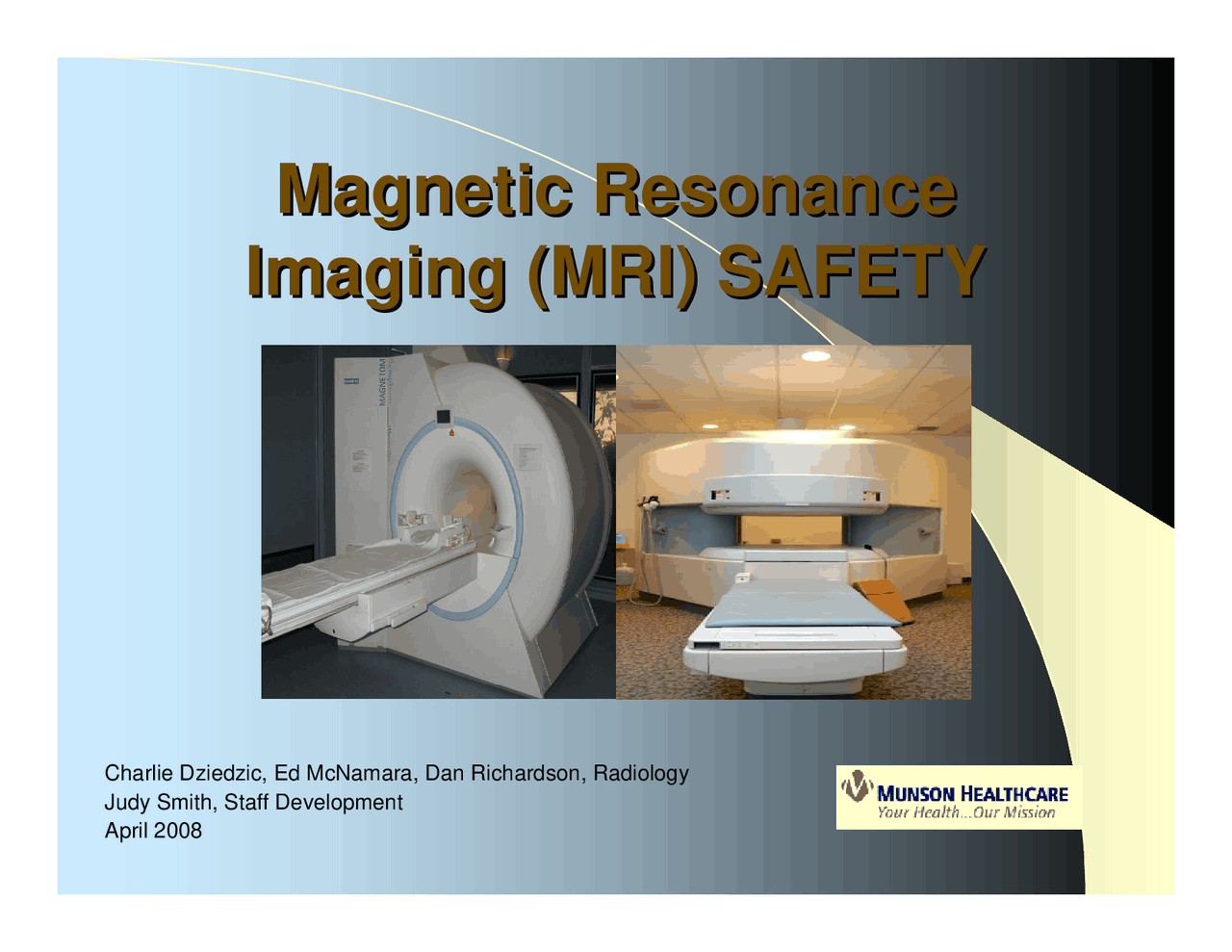Magnetic Resonance Imaging (MRI) SAFETY | Study notes Magnetic ...