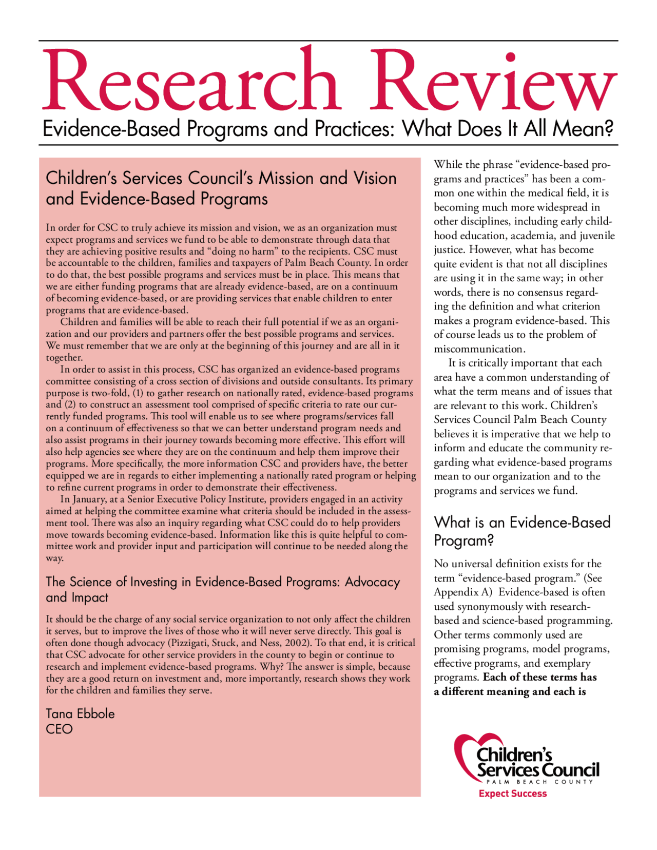 Evidence-Based Programs and Practices: What Does It All ... | Study ...