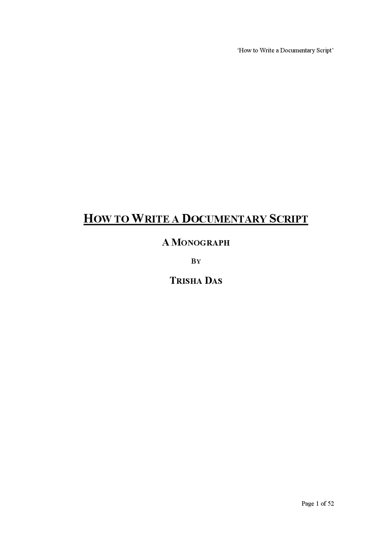 How to Write a Documentary Script | Schemes and Mind Maps Voice | Docsity