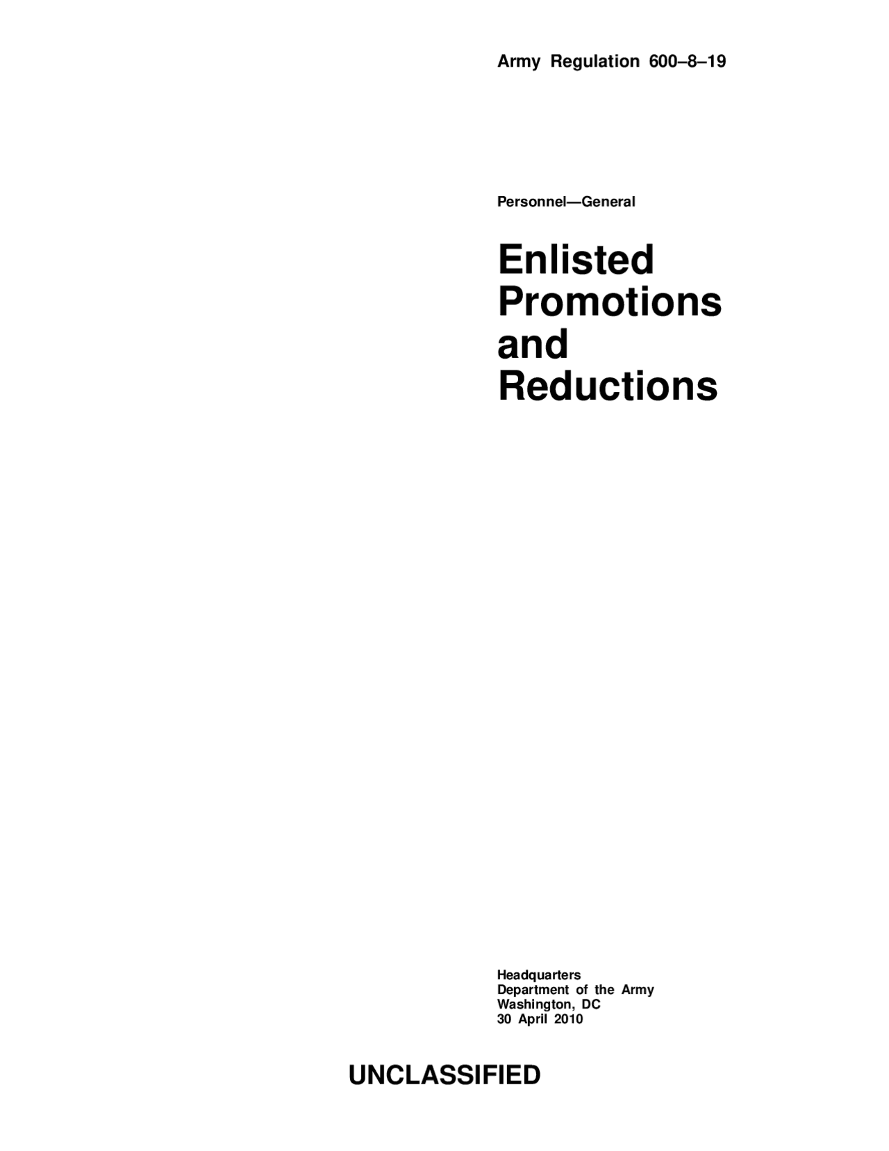 Enlisted Promotions and Reductions Study notes Military Strategy and