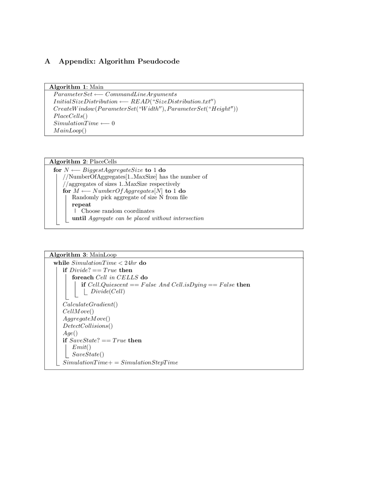 A Appendix: Algorithm Pseudocode | Study notes Algorithms and ...