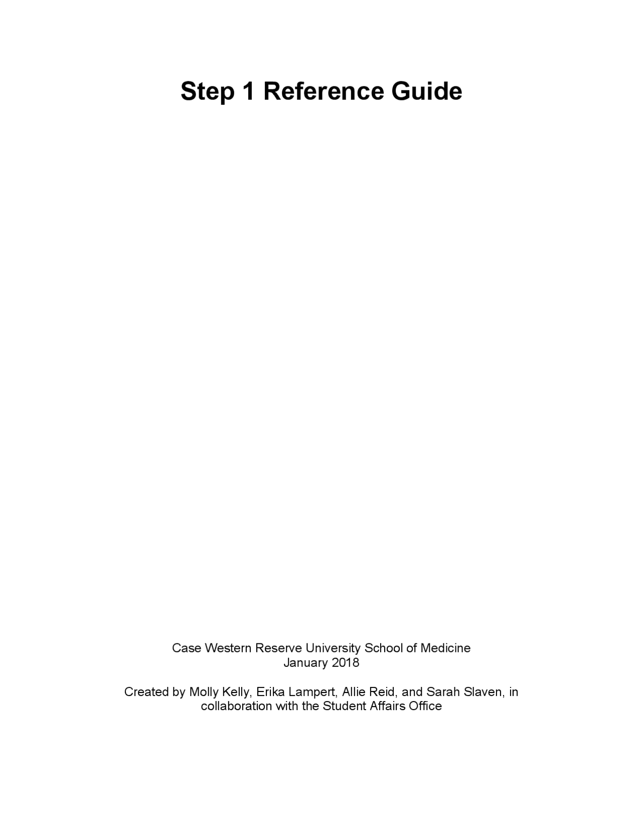 Step 1 Reference Guide | Lecture notes Pharmacology | Docsity