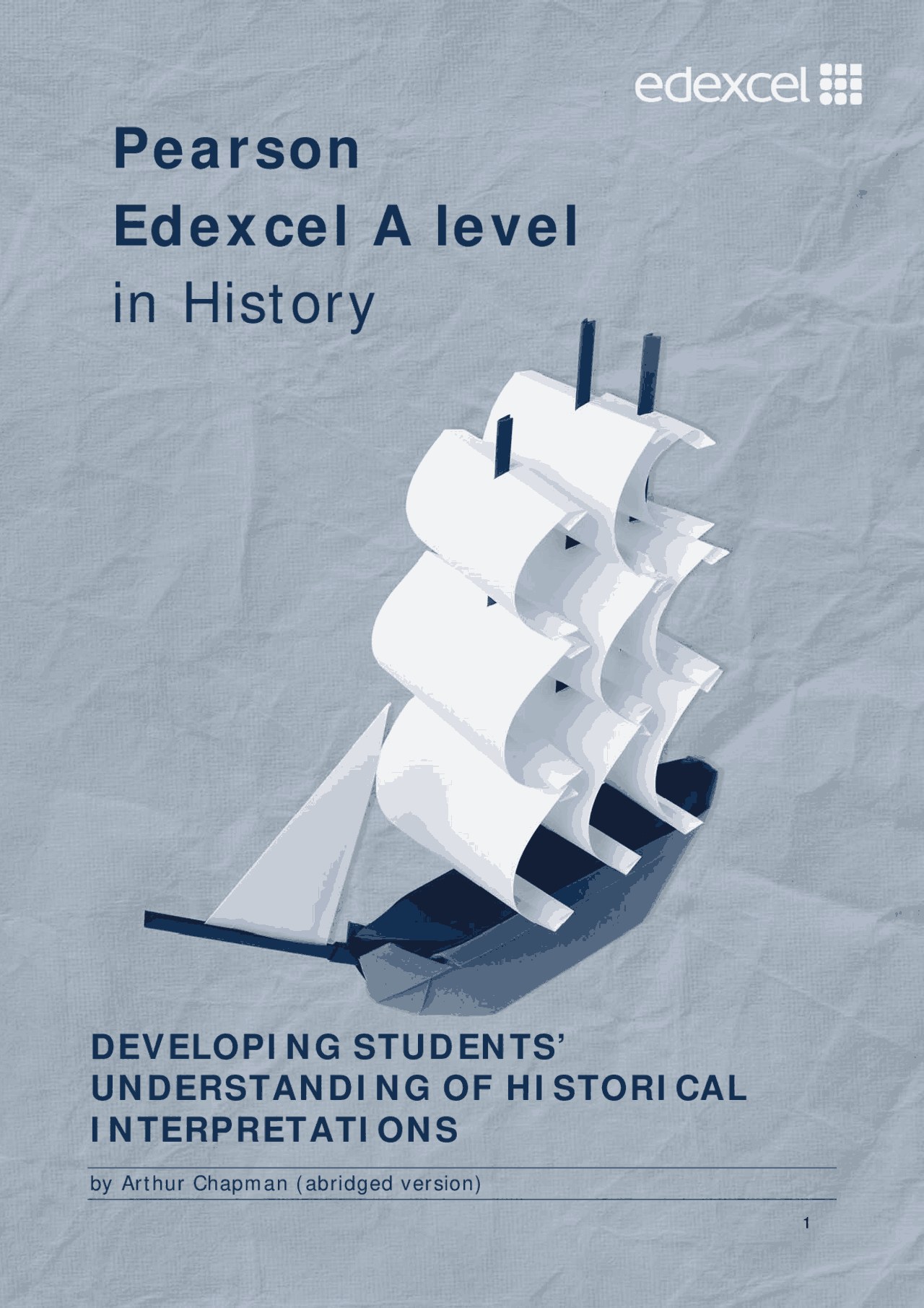 A Level History Edecel Coursework Example.pdf Pearson Edexcel A level in History | Summaries History | Docsity