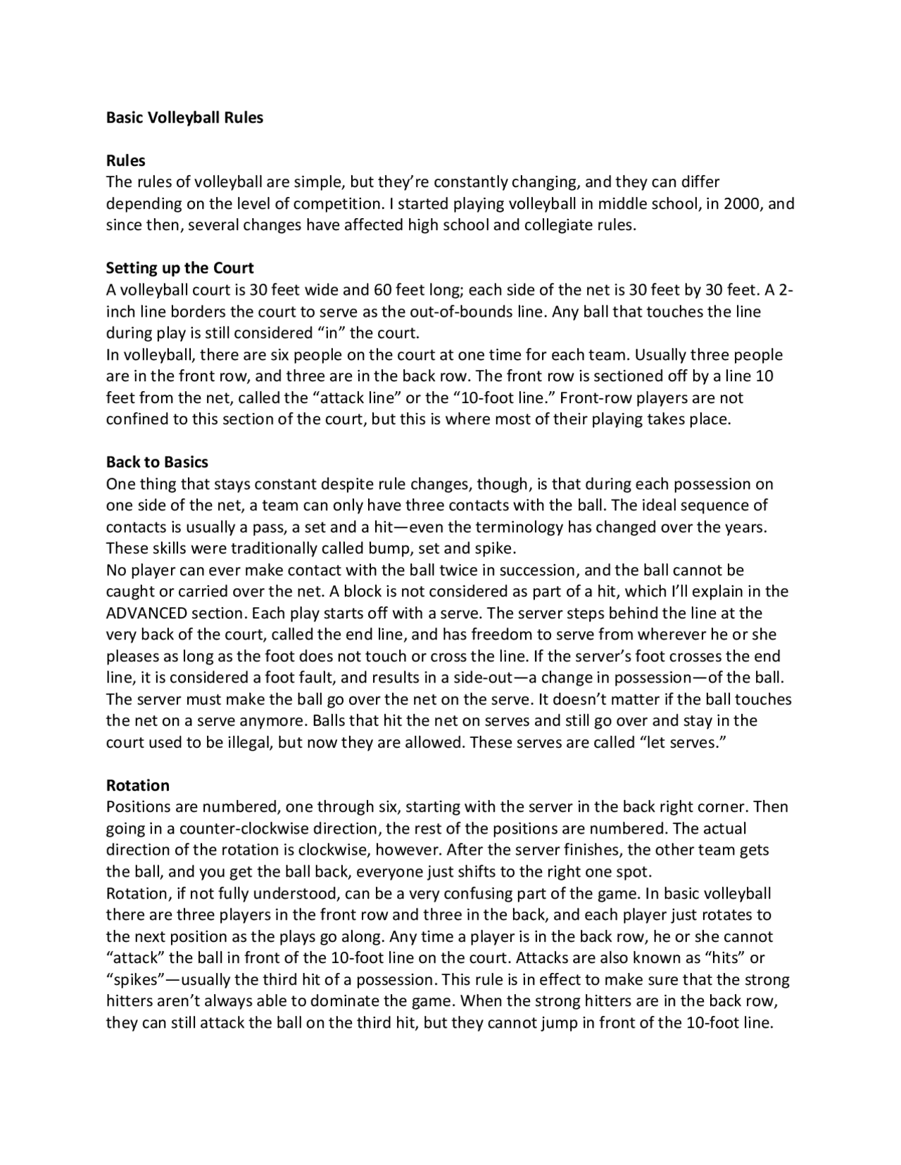 Basic Volleyball Rules Study Notes Sport Studies Docsity basic-volleyball-rules-study-notes-sport-studies-docsity