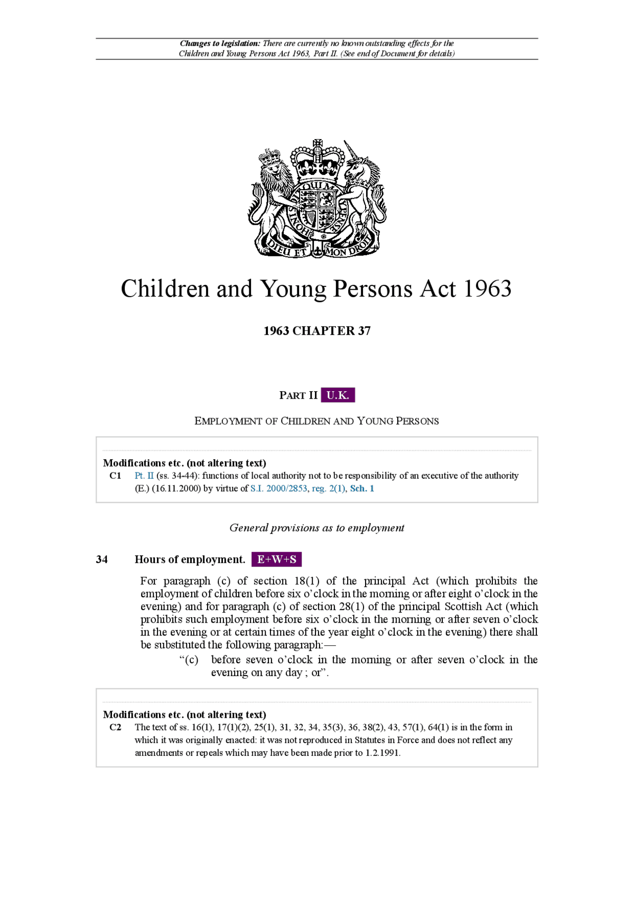 Children and Young Persons Act 1963 Slides Business Docsity Children and Young Persons Act 1963 Slides Business Docsity