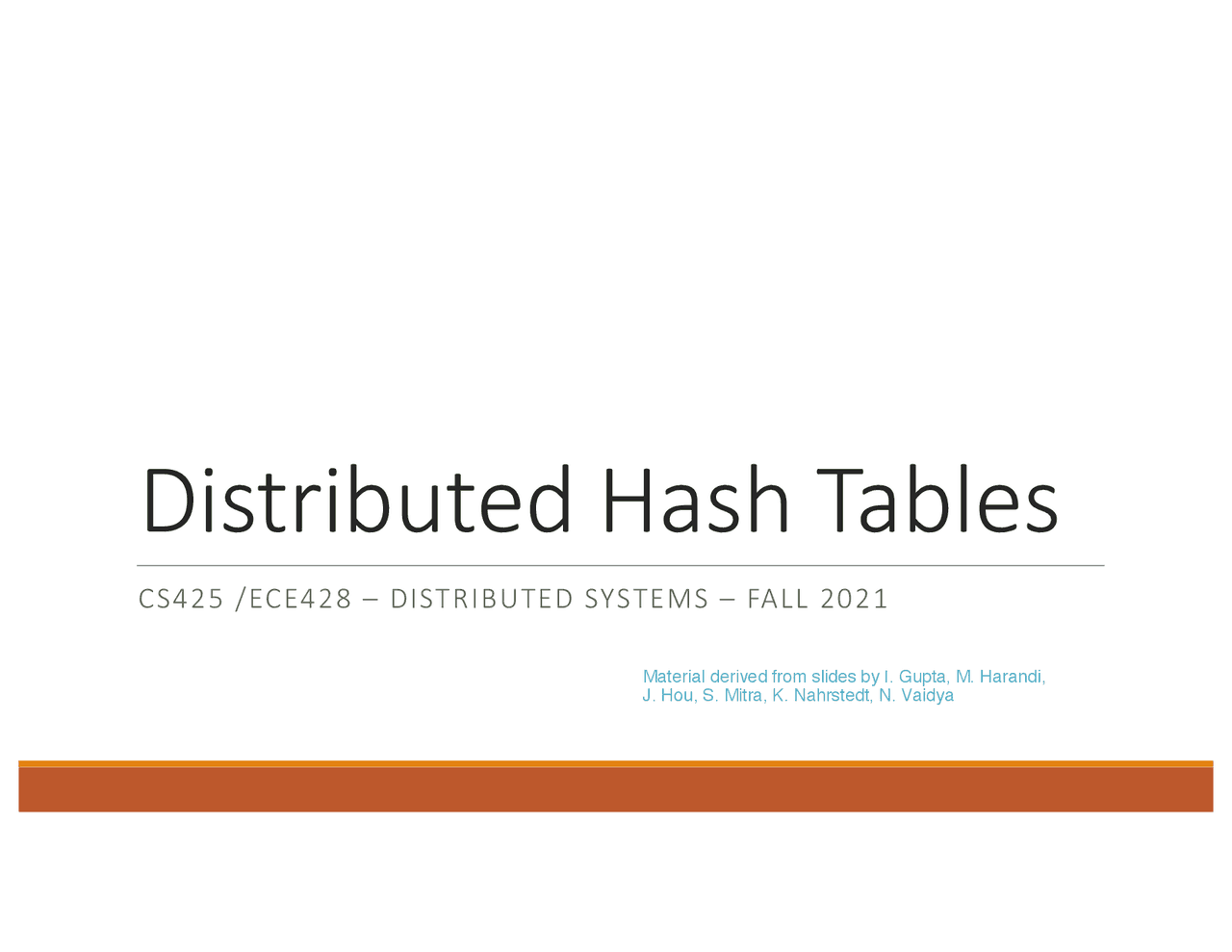 Distributed Hash Tables | Study notes Database Management Systems (DBMS ...