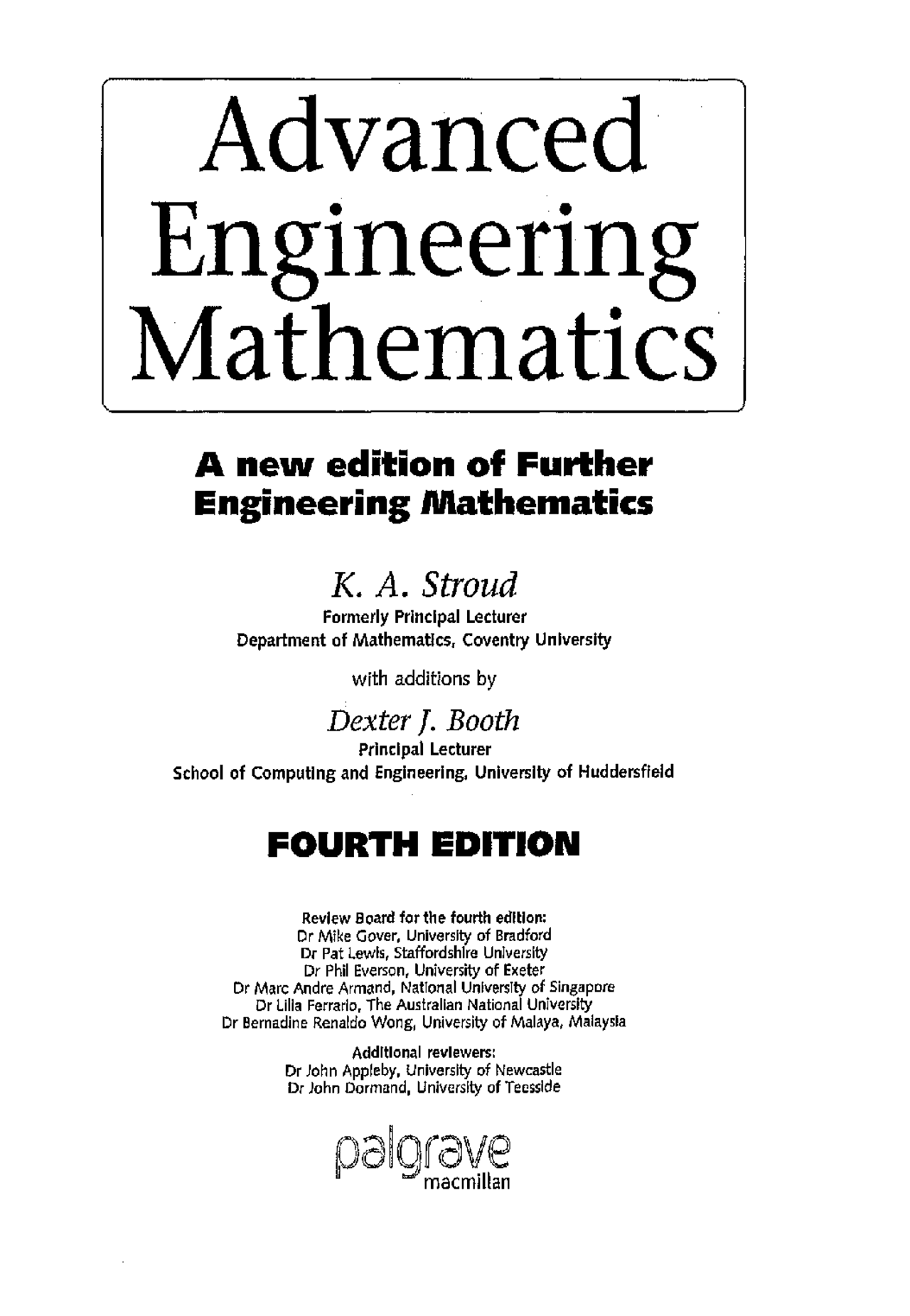 Advanced Engineering Mathematics | Study notes Engineering Mathematics ...