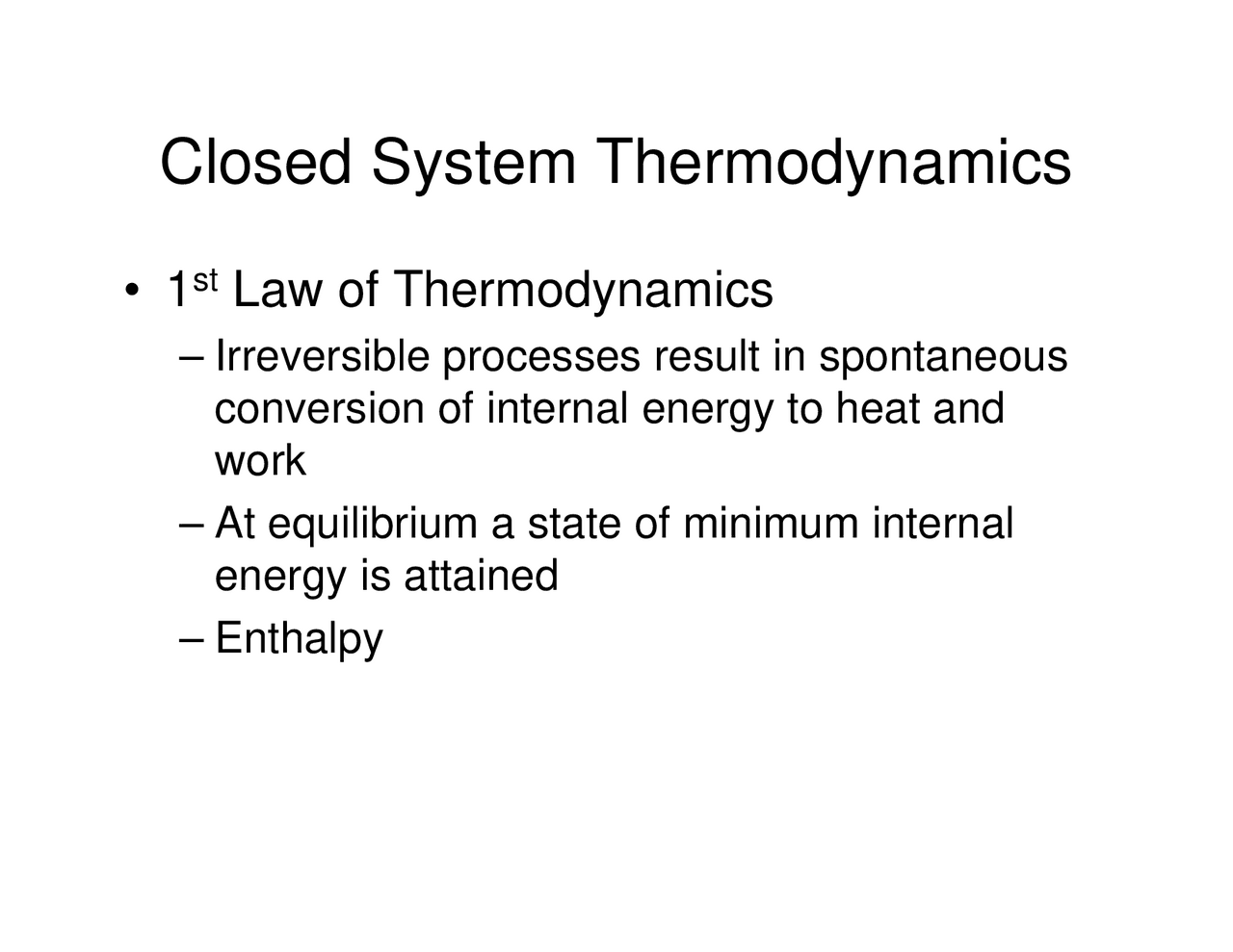 Closed System Thermodynamics | Lecture notes Thermodynamics | Docsity