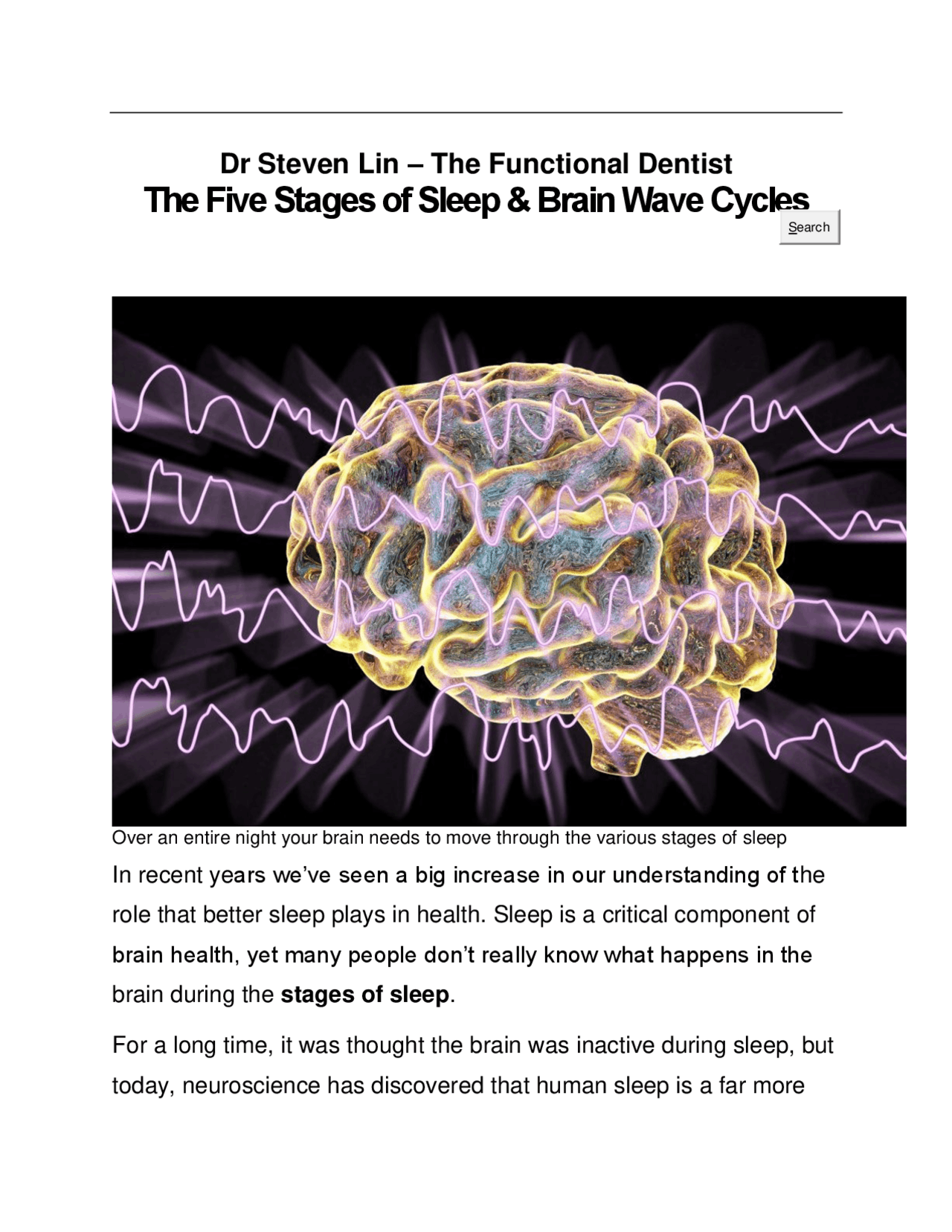 The Five Stages of Sleep & Brain Wave Cycles | Exercises Neuroscience ...