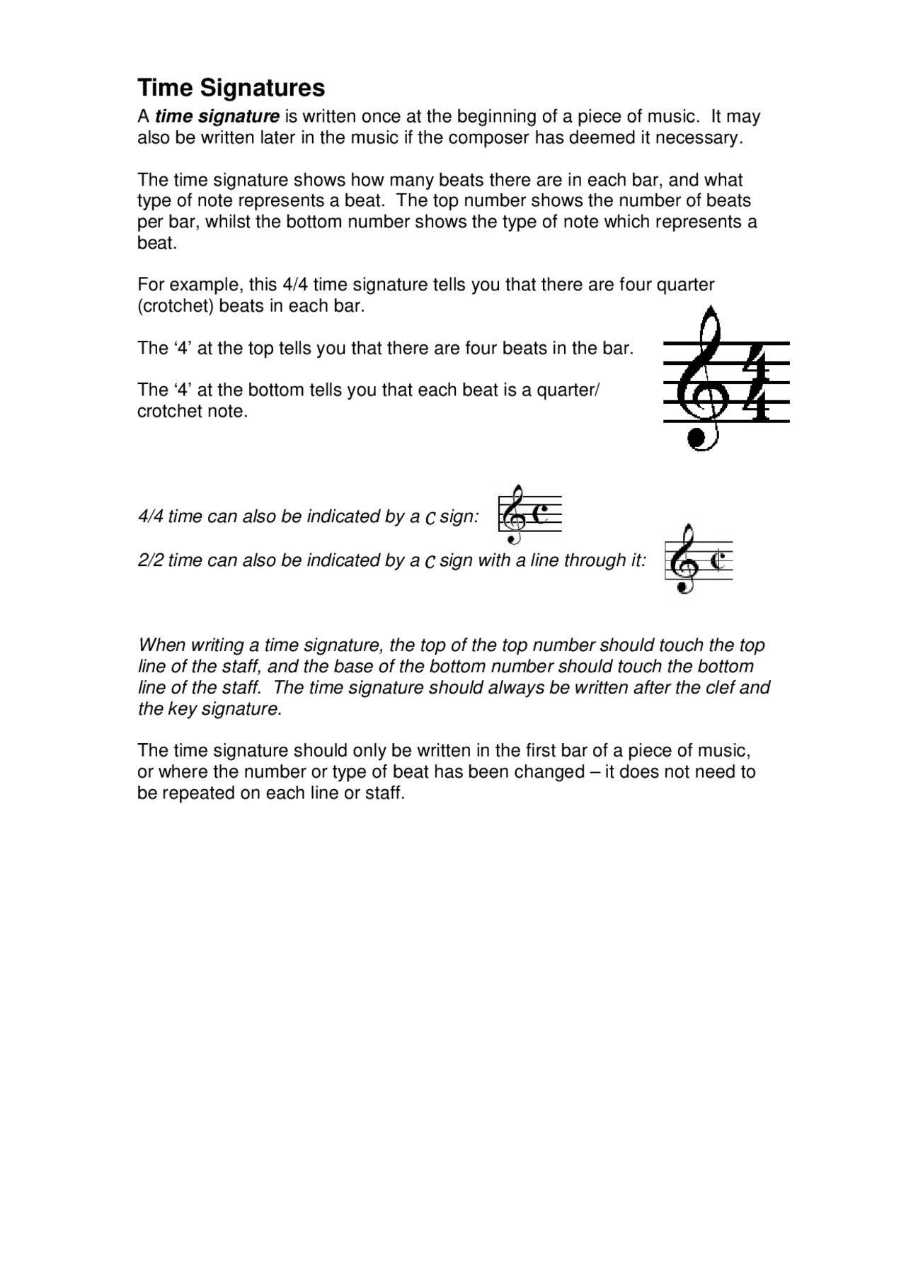 Understanding Time Signatures in Music: Beats, Bars, and Notes | Study ...