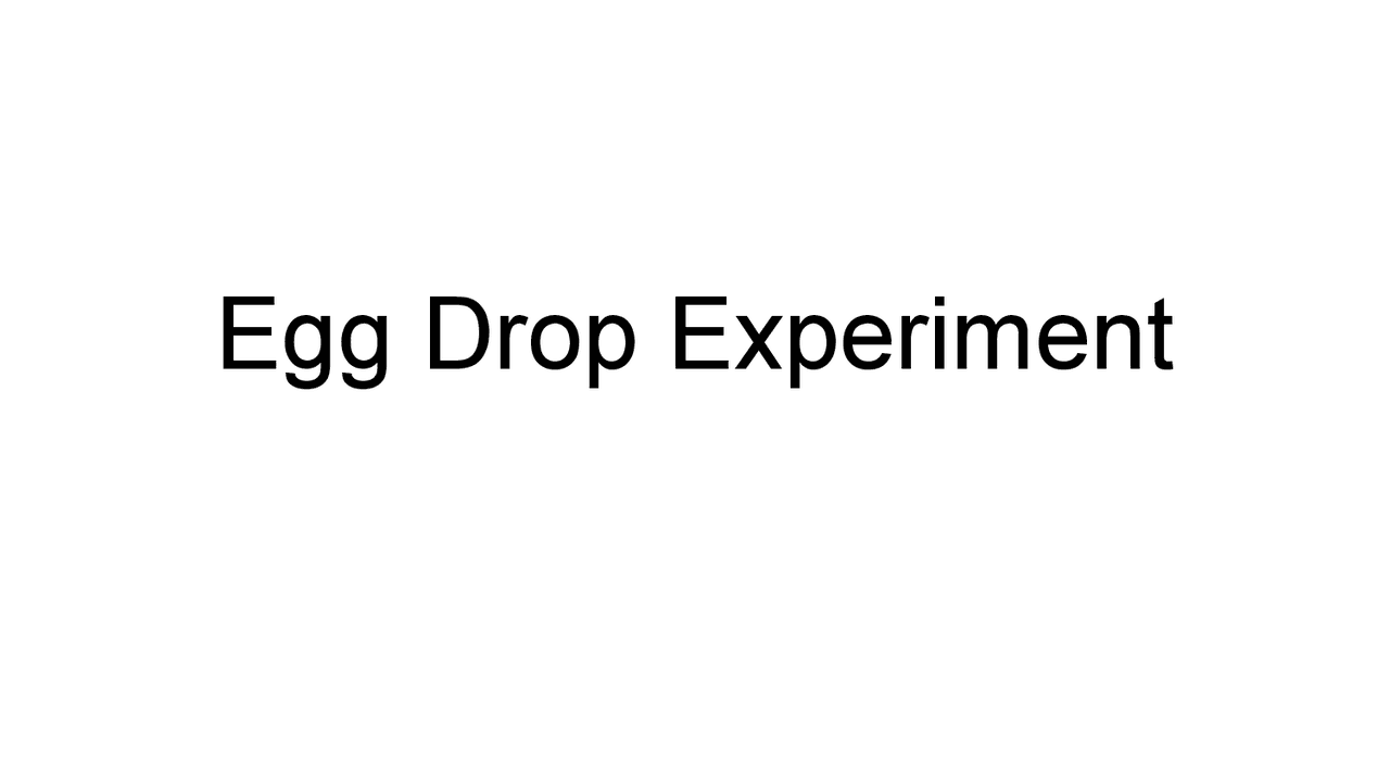 Egg Drop Experiment Study notes Engineering Docsity