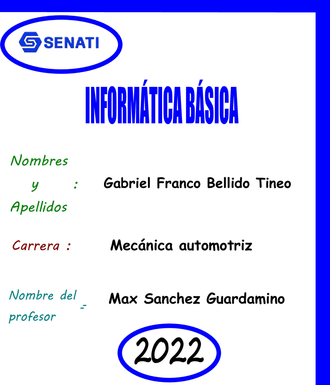 Imfomatic Basic INFORMATICA BASICA CLASE NUMERO 1 | Ejercicios de Informática | Docsity