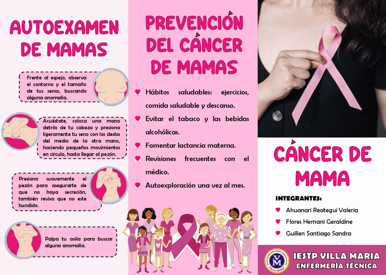 Folletos De Prevencion De Cancer De Mama