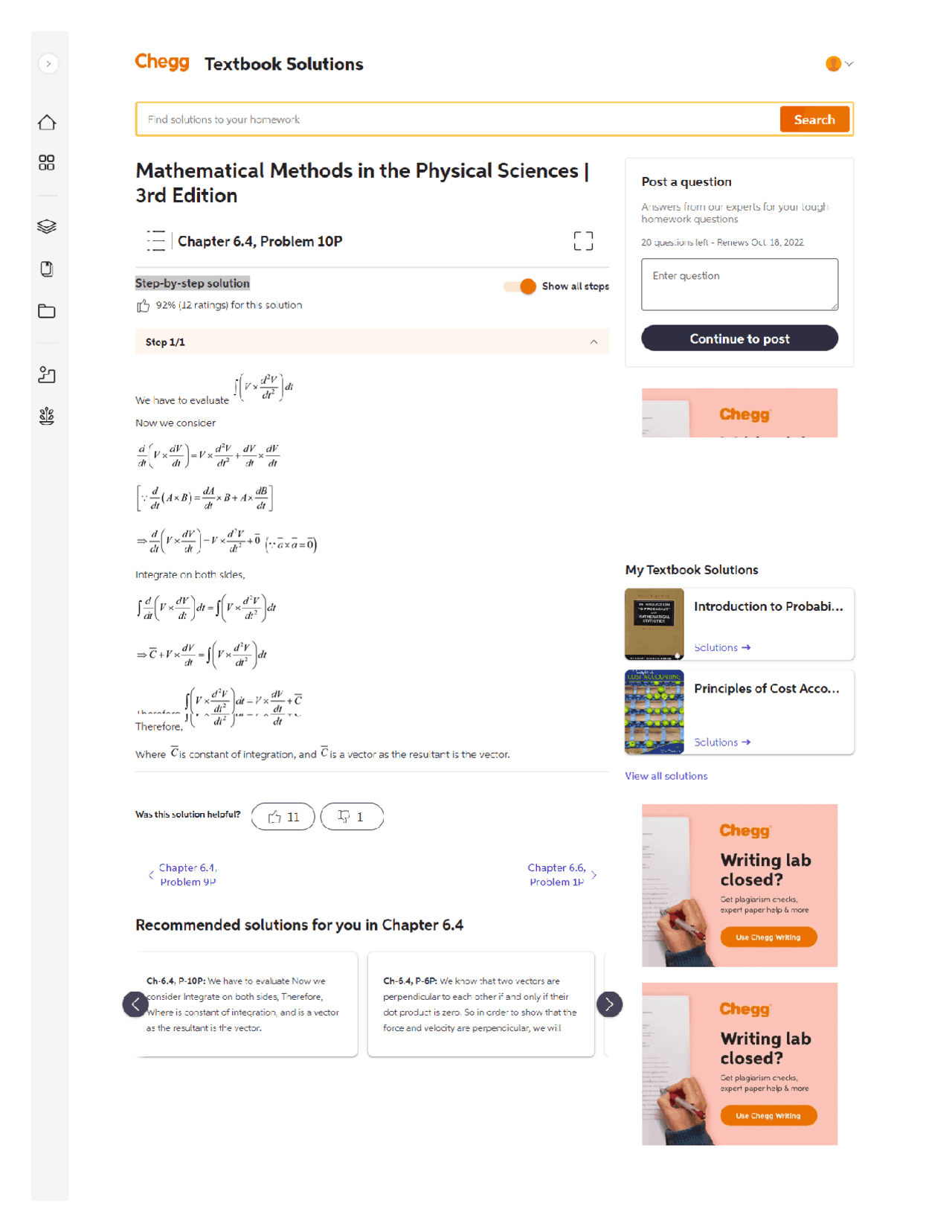 Kunci Jawaban Soal Math Method Quizzes Mathematical Physics Docsity