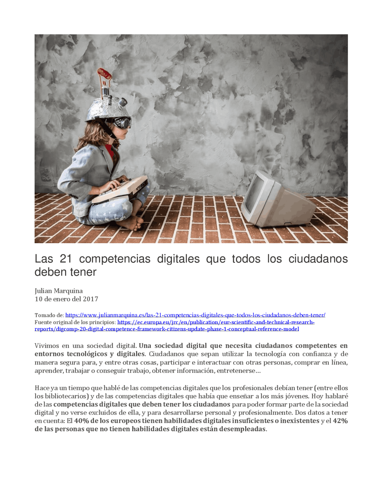 Las 21 competencias digitales que todos los ciudadanos deben dominar ...