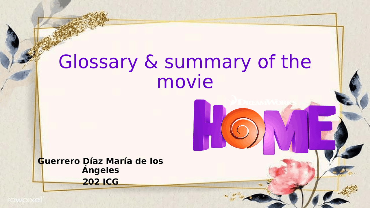 Resúmenes en inglés de películas | Diapositivas de Inglés Técnico | Docsity