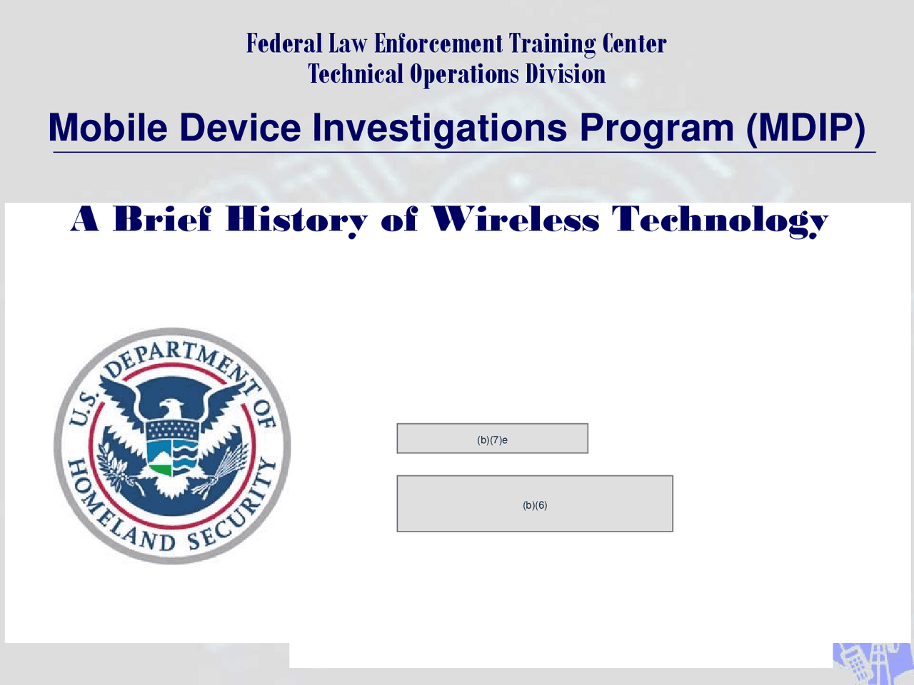 A Brief History of Wireless Technology Mobile Device Study notes