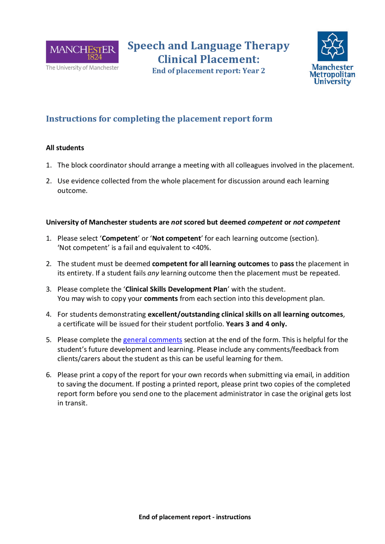 Speech and Language Therapy Clinical Placement: | Exams Communication ...