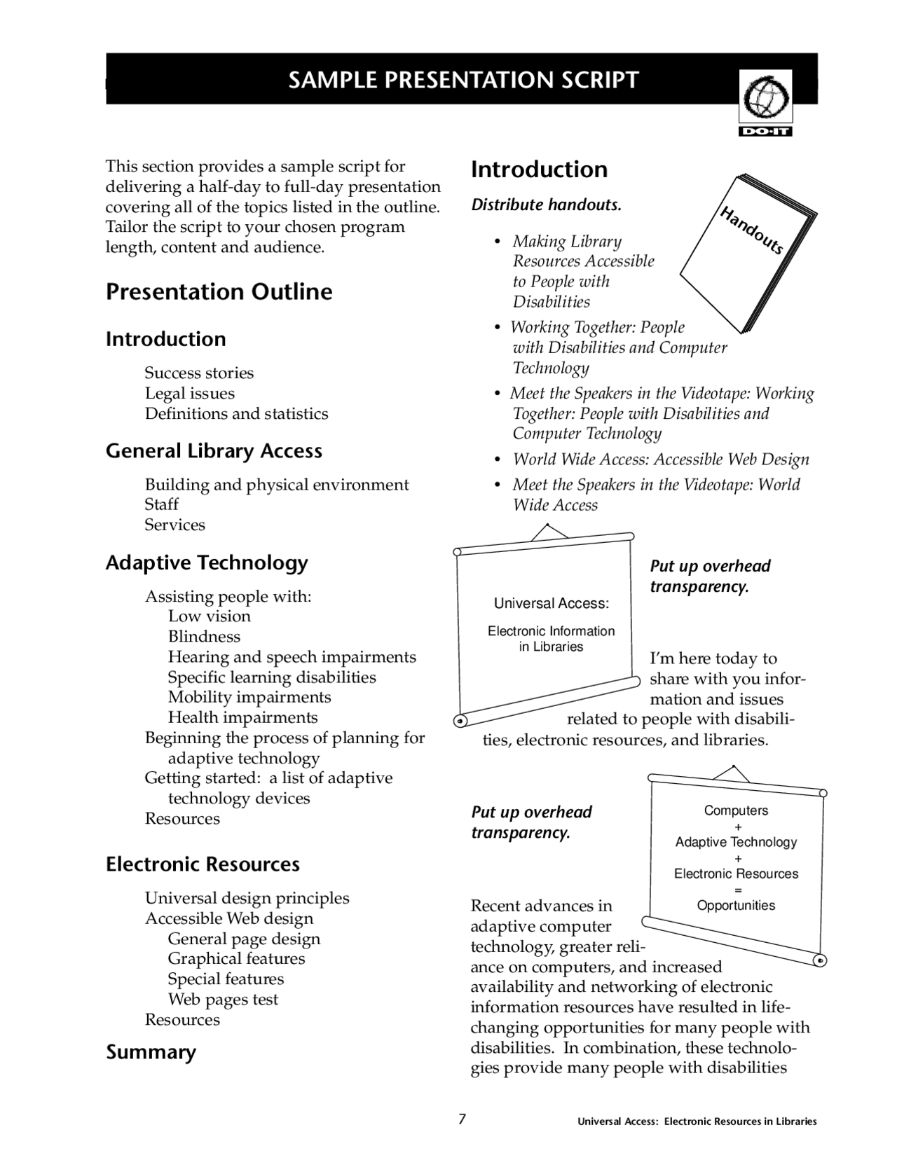 Sample Presentation Script | Lecture notes Technology | Docsity