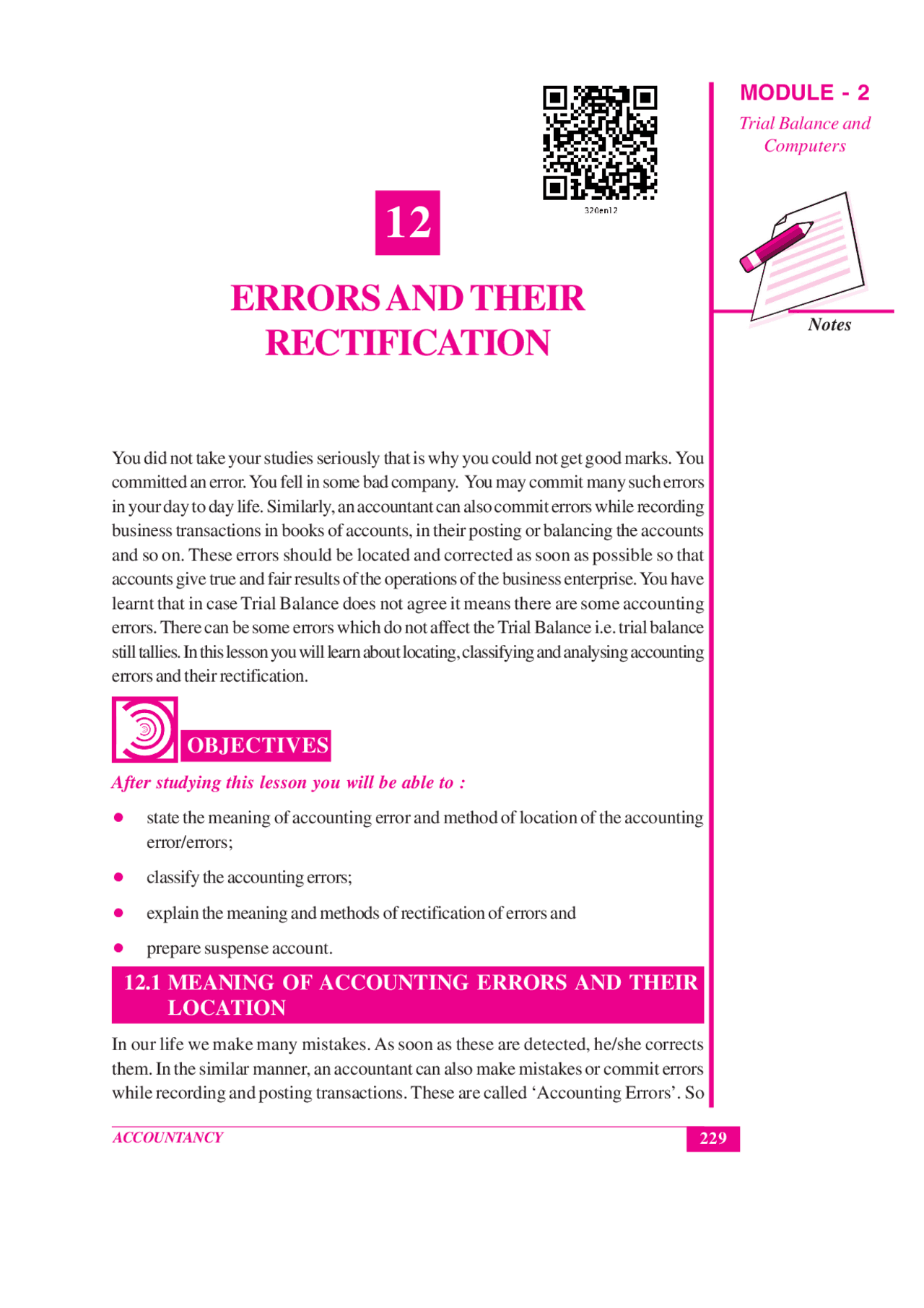 ERRORS AND THEIR RECTIFICATION | Schemes and Mind Maps Accounting | Docsity