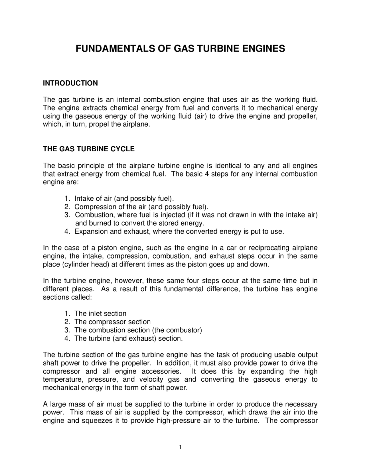 What Is An Engine Program Notes Example Gas Turbine Engines: Principles, Components, and Performance | Lecture ...