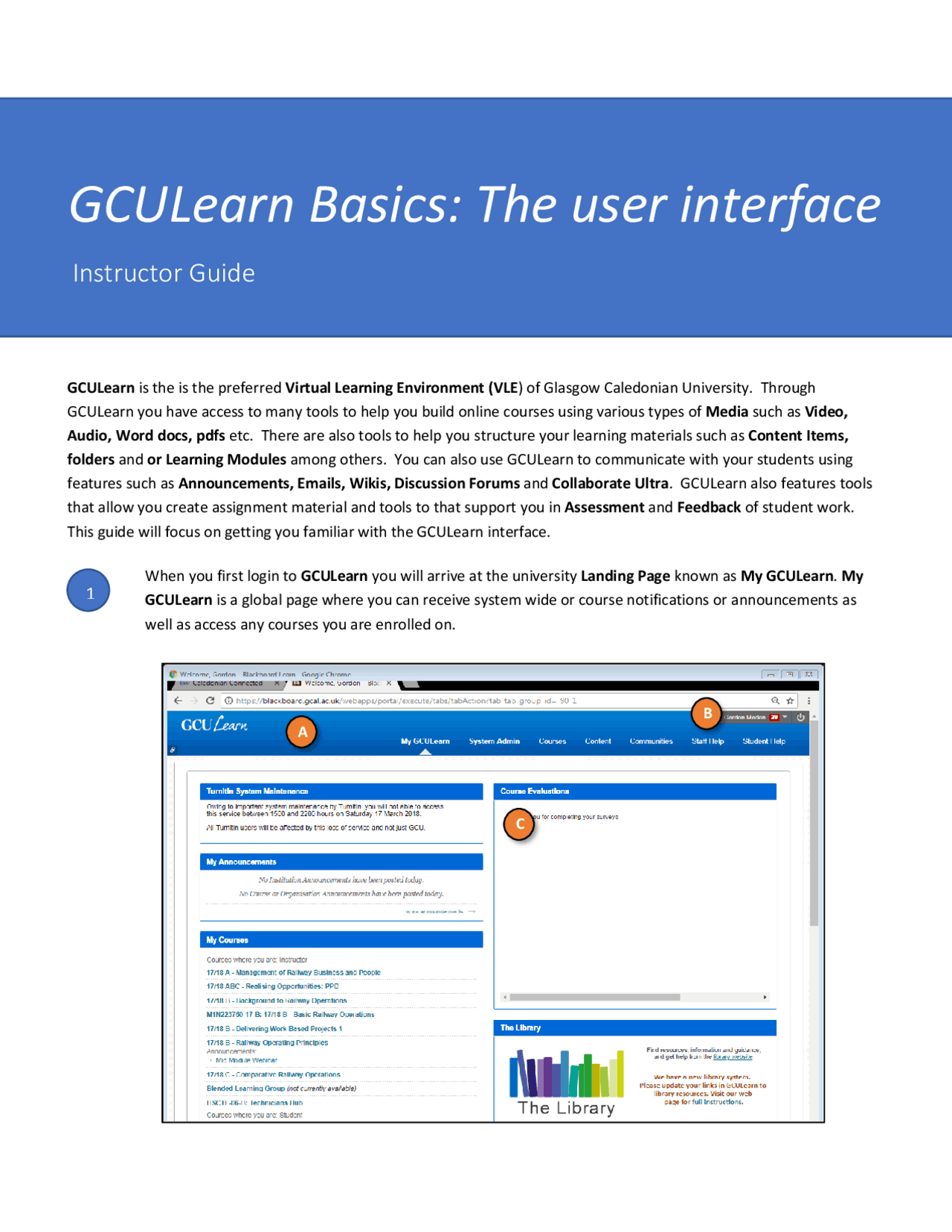 GCULearn Basics: The user interface | Summaries Software Engineering ...