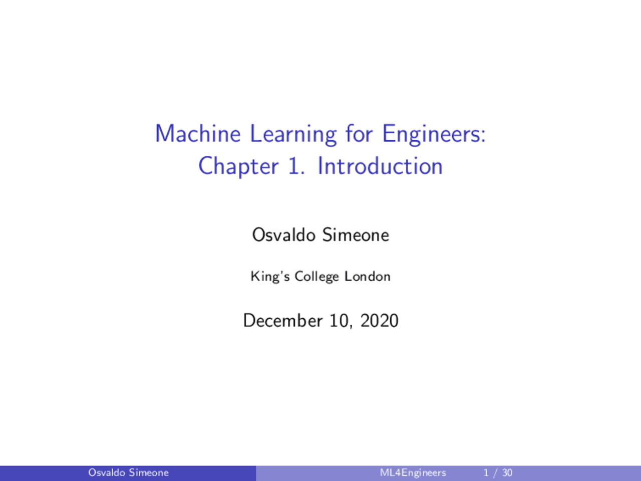 Machine Learning For Engineers Chapter 1 Introduction Exams Machine Machine learning for engineers chapter 1 introduction exams machine