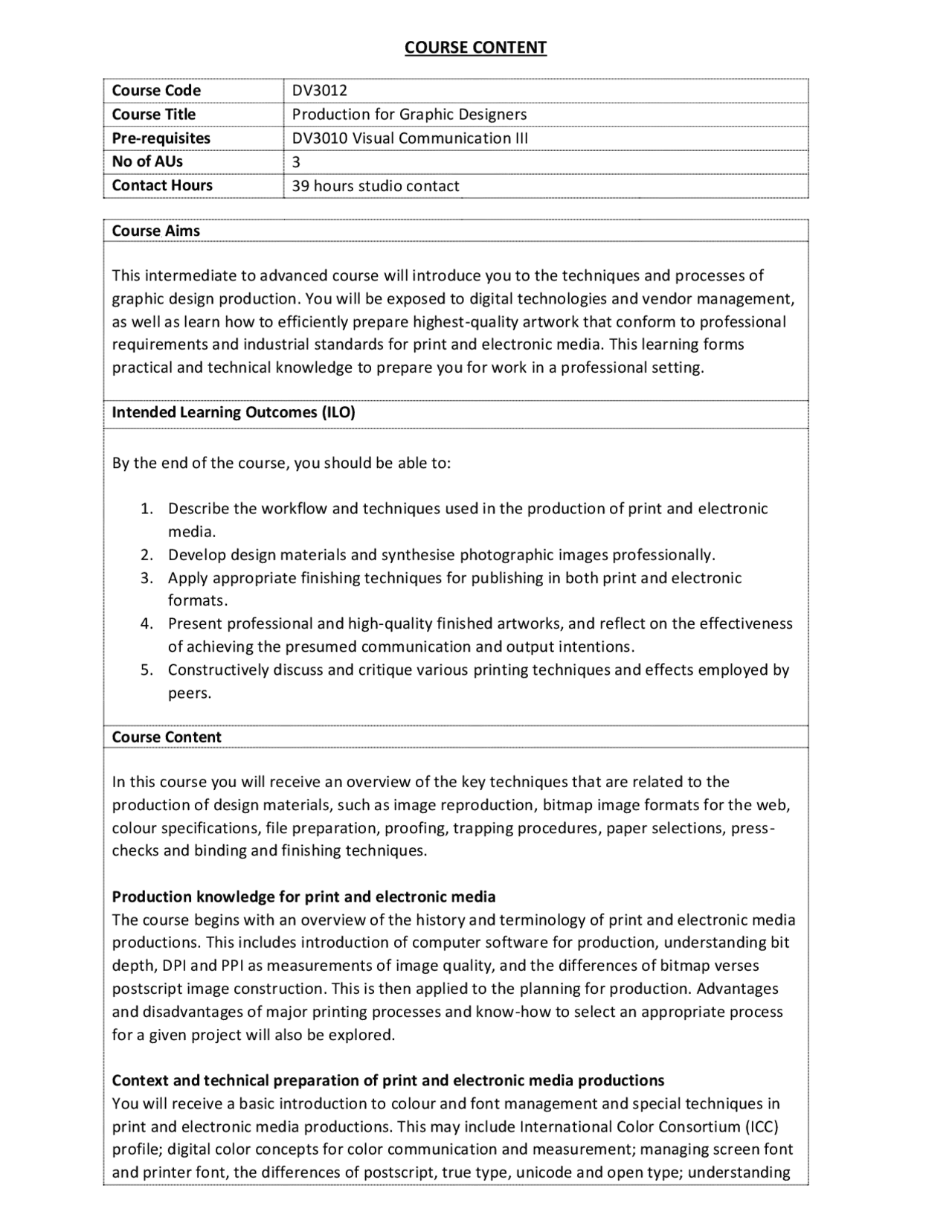 Production for Graphic Designers | Study notes Graphic Design | Docsity