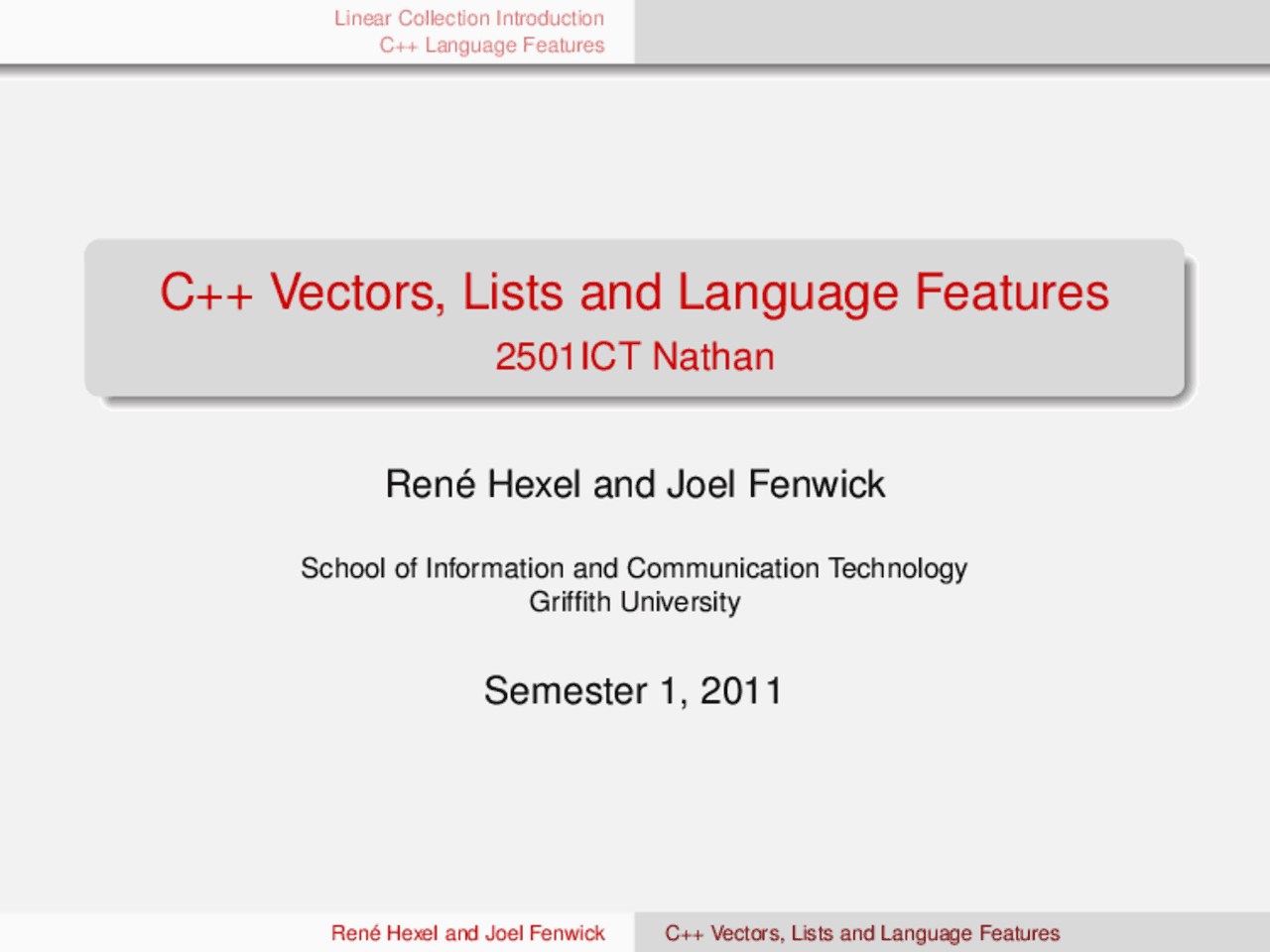 C++ Vectors, Lists and Language Features | Study notes C programming ...
