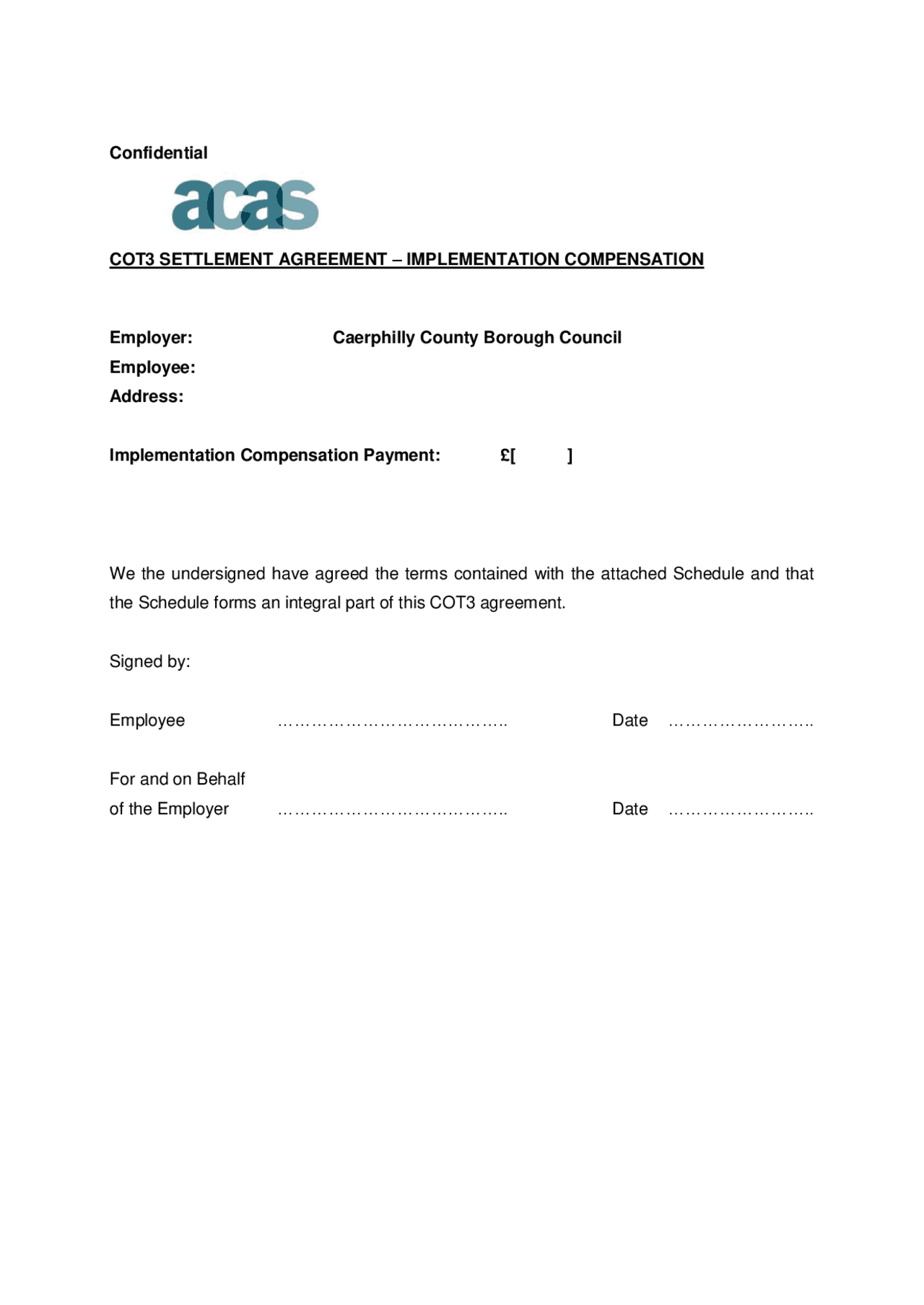 Confidential COT3 SETTLEMENT AGREEMENT ... | Exams Law | Docsity
