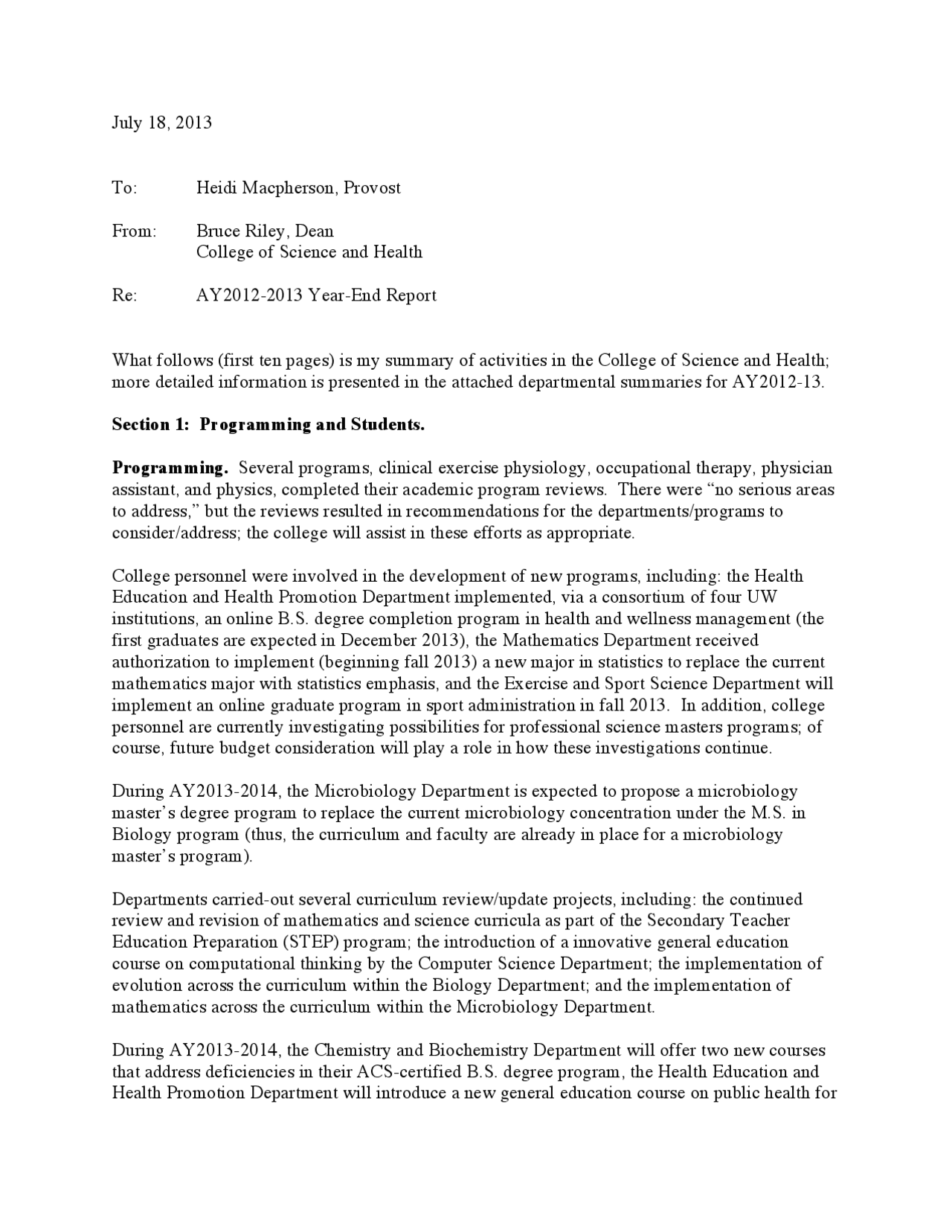 Sah Program Fact Sheets SAH Programs: High Achievements and Student Successes | Exercises ...