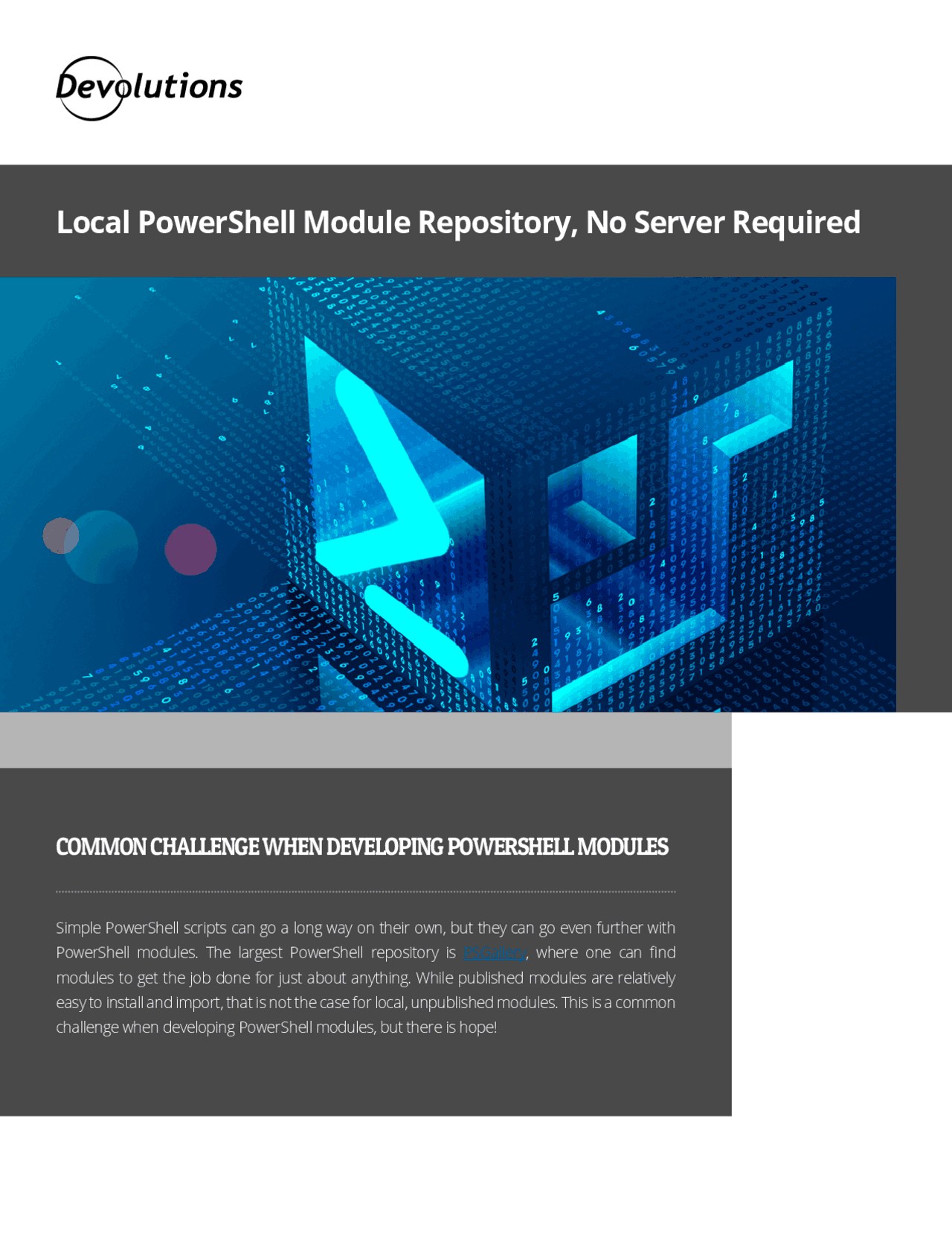 Local PowerShell Module Repository No Server Required Lecture Notes Local powershell module repository no server required lecture notes