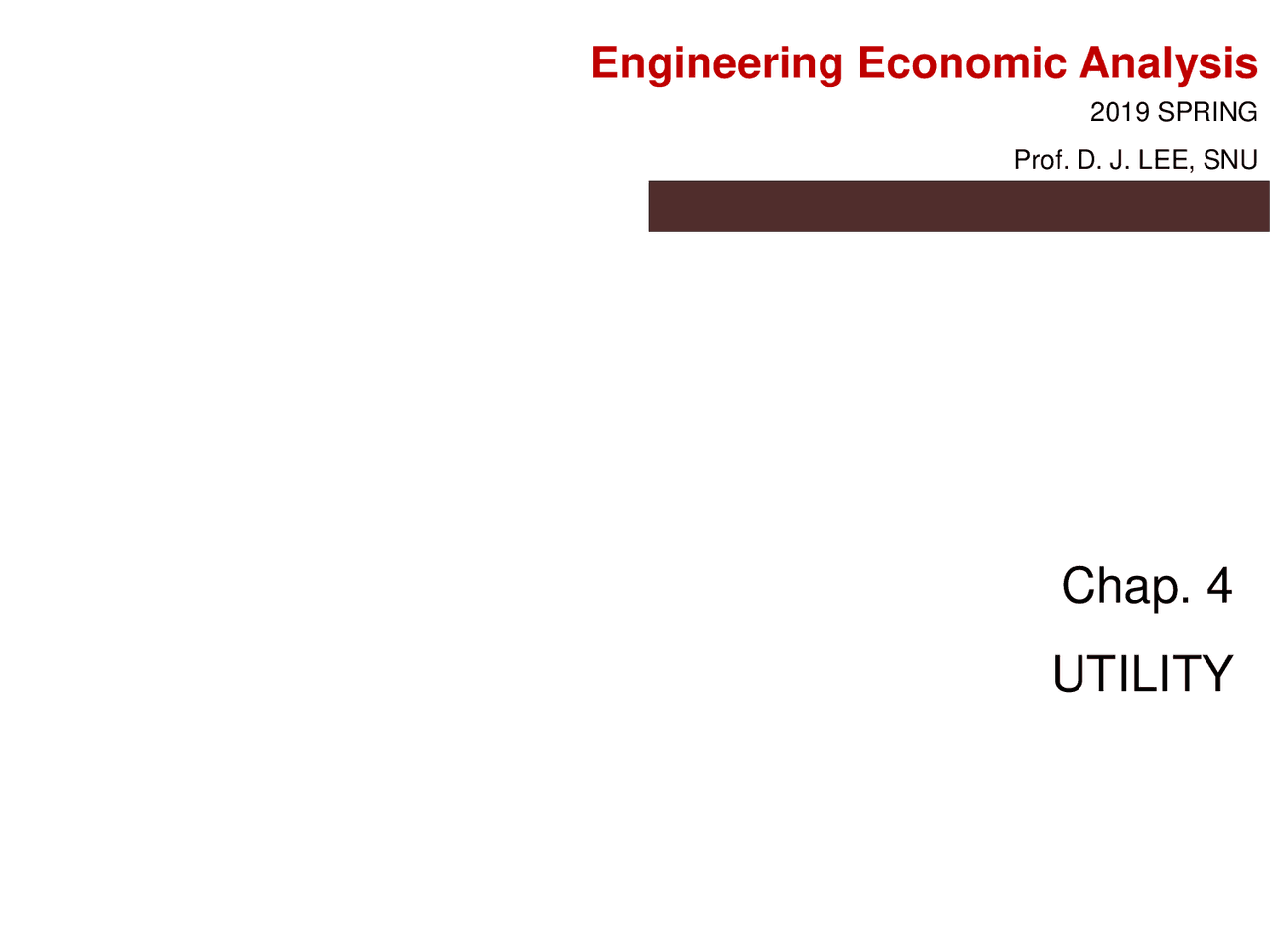 Chap. 4 UTILITY | Study notes Engineering | Docsity