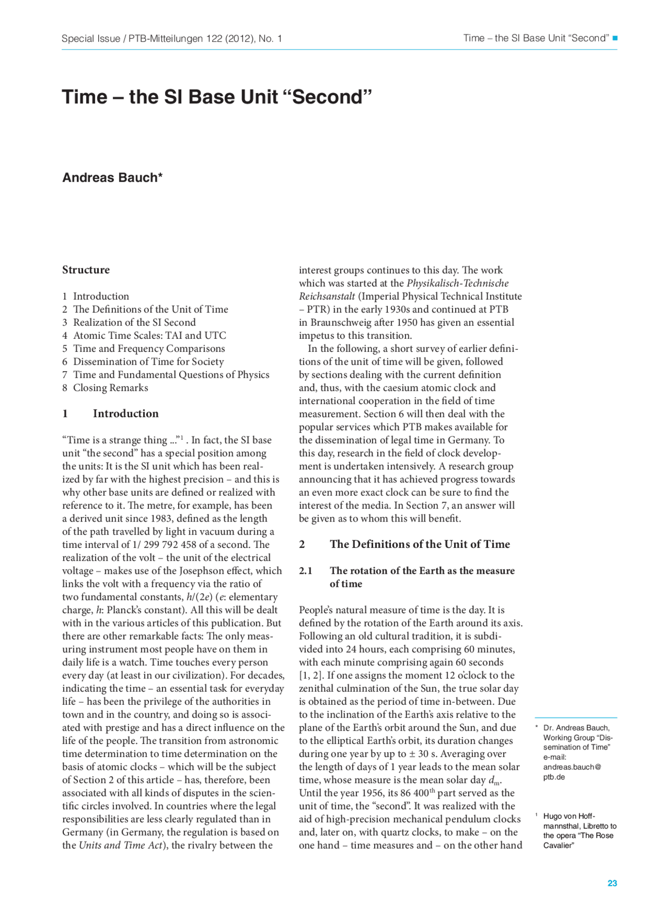Si Unit Seconds Time – the SI Base Unit “Second” | Summaries Physics | Docsity