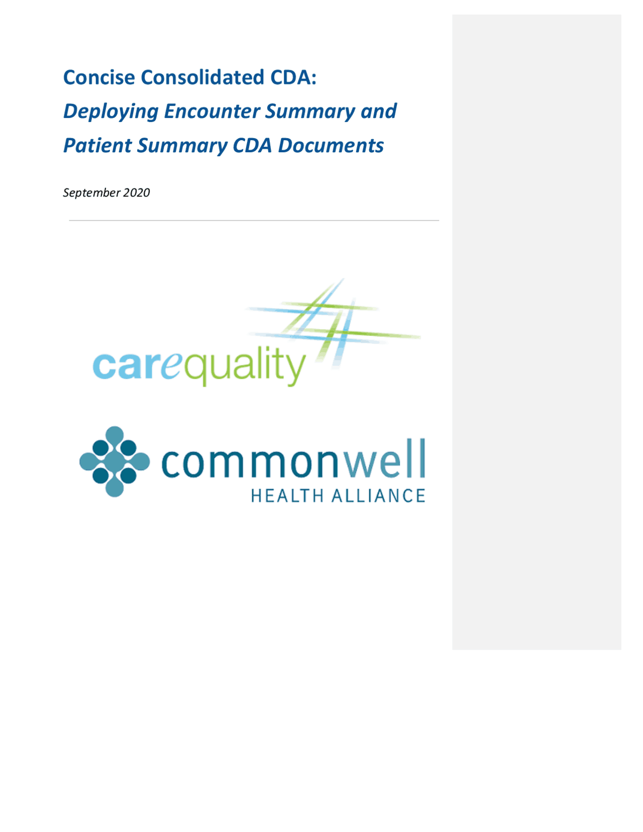 Concise Consolidated CDA: Deploying Encounter Summary ... | Schemes and ...