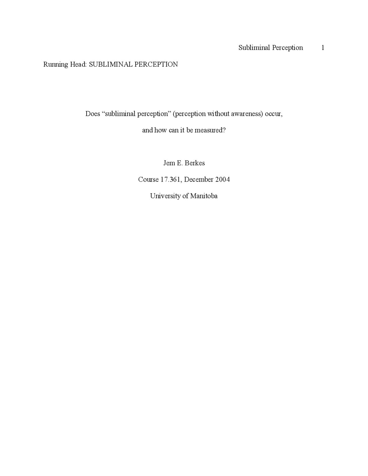 Subliminal Perception: Beyond The Hype, What'S Real? - n3br1tb