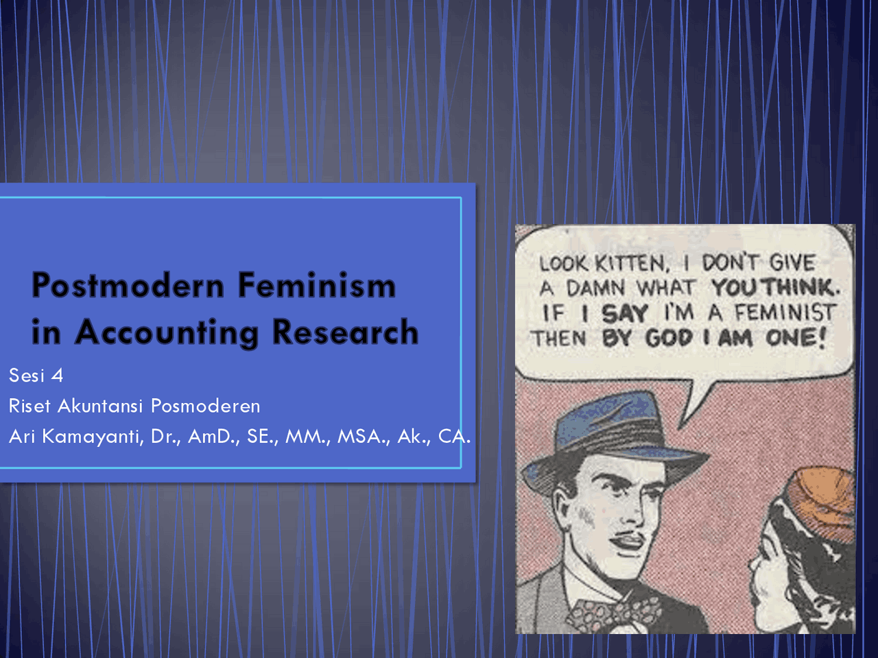 Postmodern Feminism Slides Construction Docsity