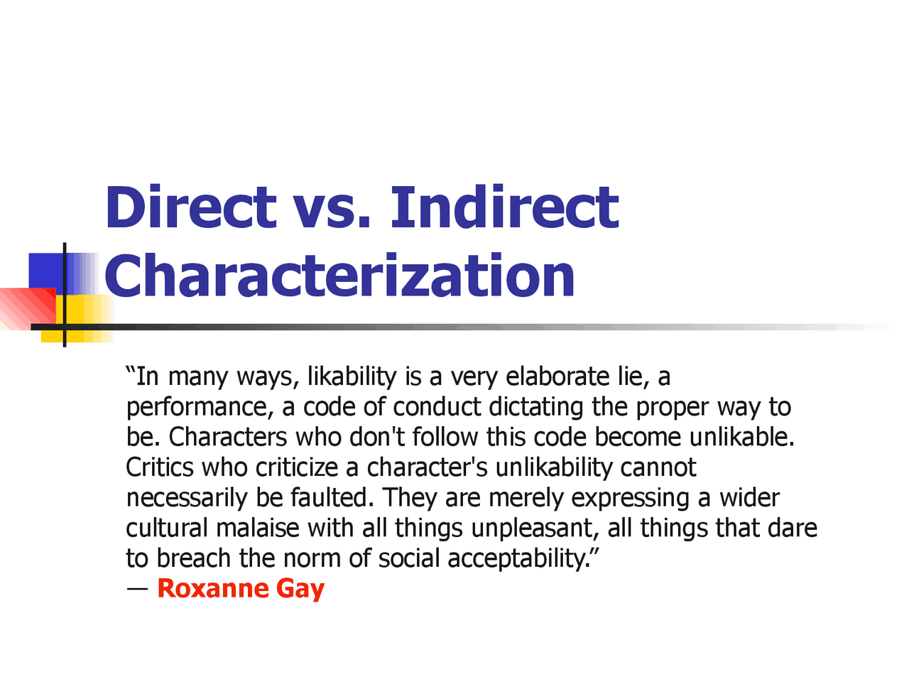 Direct vs. Indirect Characterization | Lecture notes Electronics | Docsity