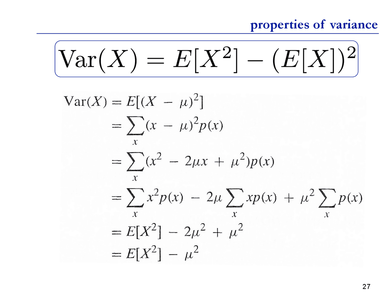 Medical Variance Example Properties of variance | Study Guides, Projects, Research Medical ...