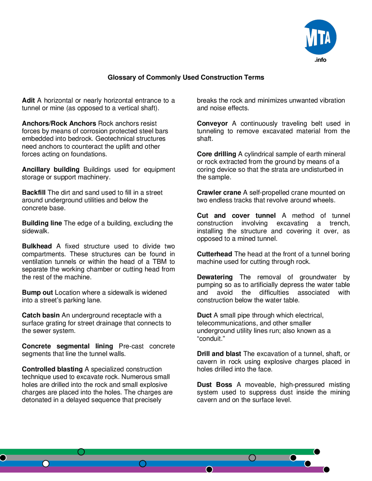 Glossary of Commonly Used Construction Terms | Monografías, Ensayos ...