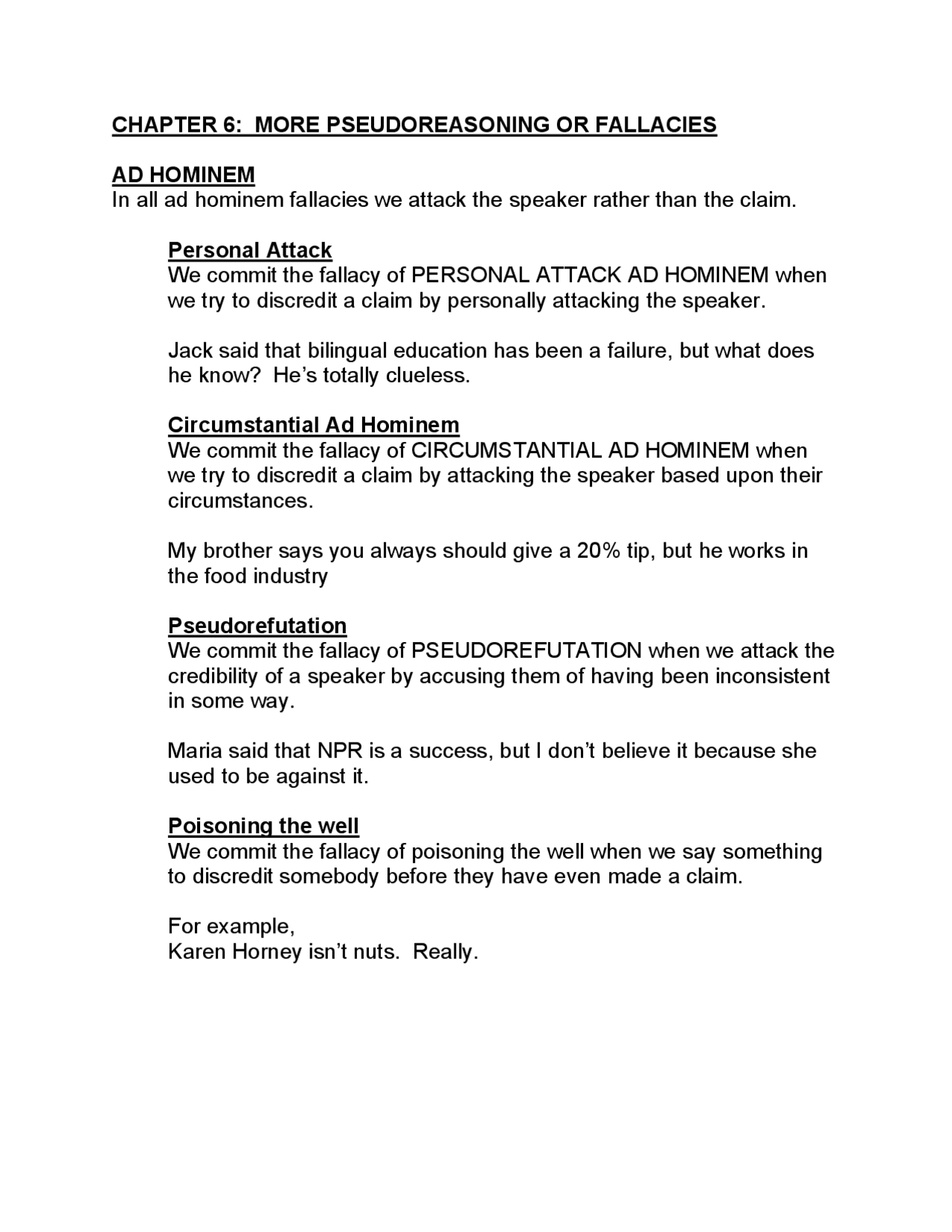 Understanding Logical Fallacies: Ad Hominem, Genetic Fallacy, False ...