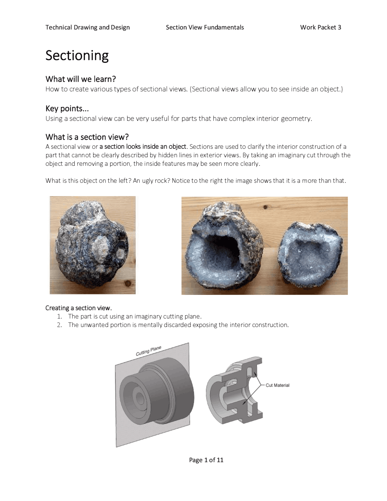 Sectioning | Lecture notes Construction | Docsity