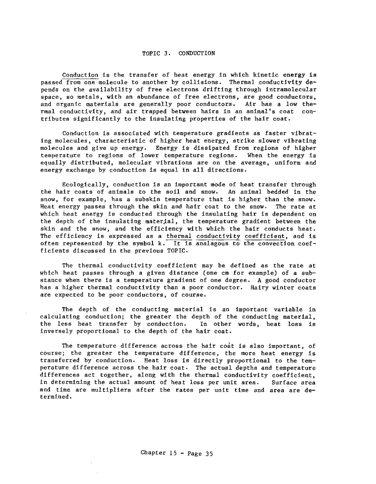 Topic 3. Conduction | Lecture notes Literature | Docsity