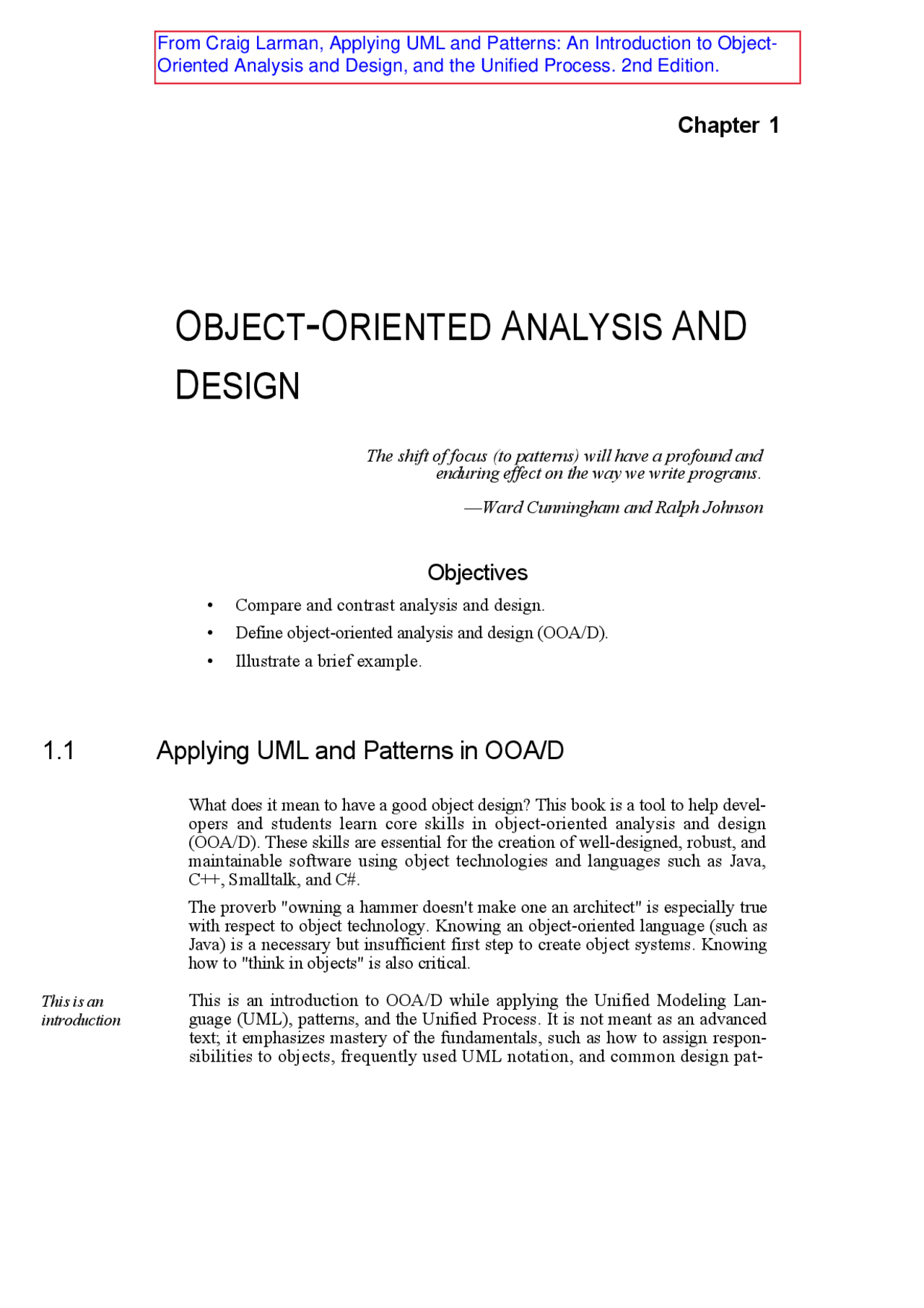 OBJECT-ORIENTED ANALYSIS AND DESIGN | Lecture notes Object Oriented ...