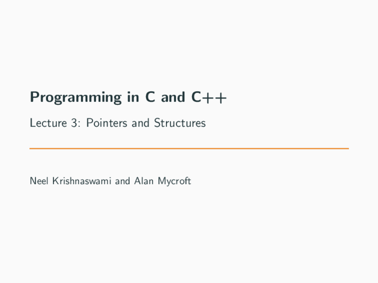 Programming in C and C++ | Lecture notes C programming | Docsity