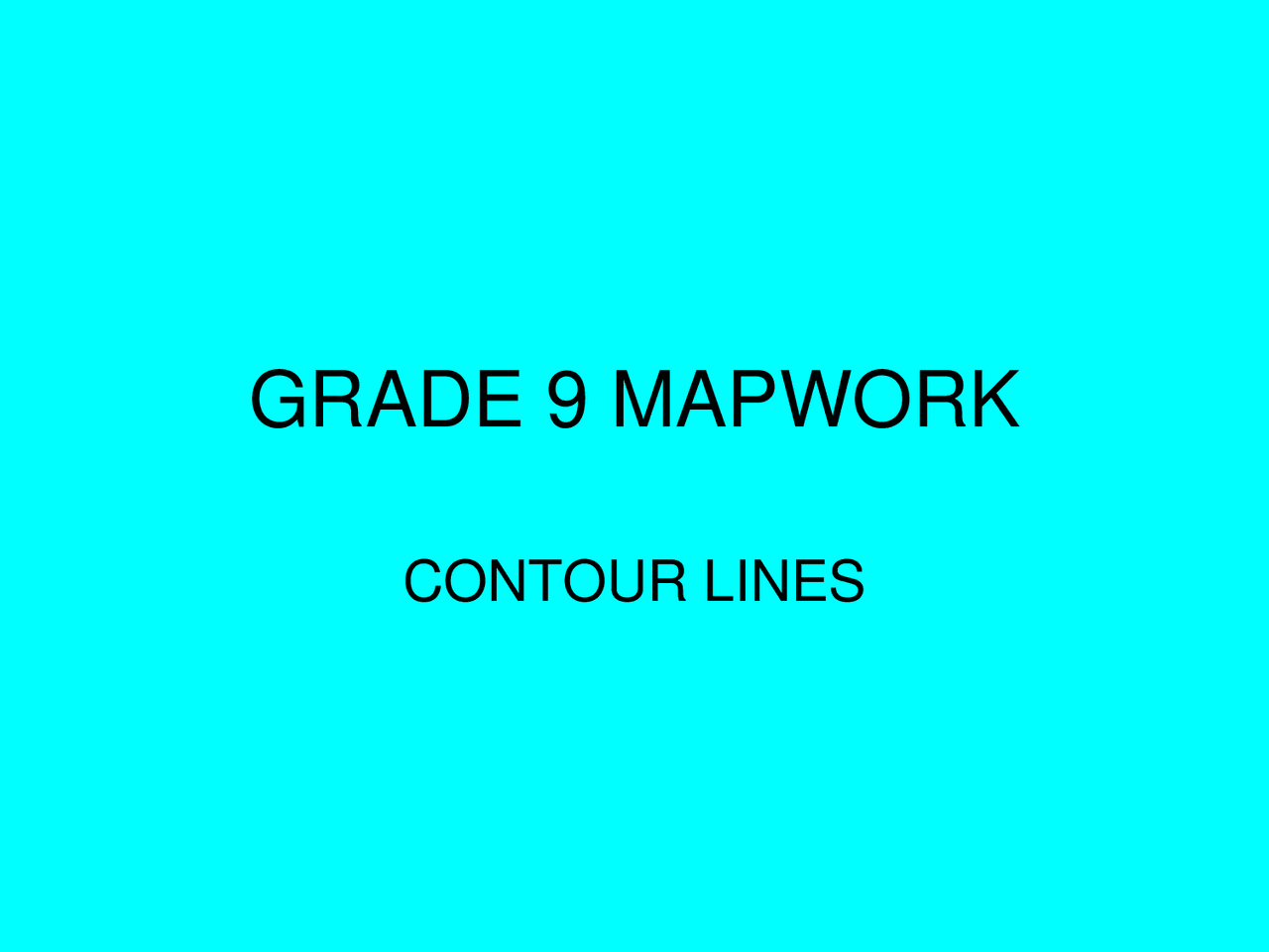 GRADE 9 MAPWORK | Study notes Geographic Data and Information | Docsity